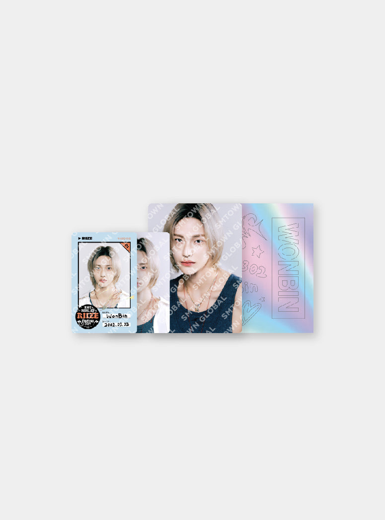 RIIZE FAN CON 'RIIZING DAY' 2024 Official ID Card & Decorative Sticker Set - Perfect for K-Pop Fans, Concerts, and Collectors