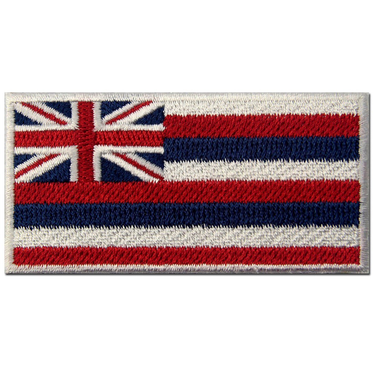 Hawaii State Flag Embroidered Patch - Iron On or Sew On HI Emblem for Jackets, Hats, Bags & DIY Crafts