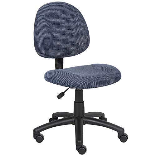 Premium Blue Tweed Ergonomic Office Chair - Adjustable Lumbar Support Executive Desk Chair for Home & Office, Comfortable Computer Task Chair for Long Hours Sitting, Perfect for Managers & Professionals