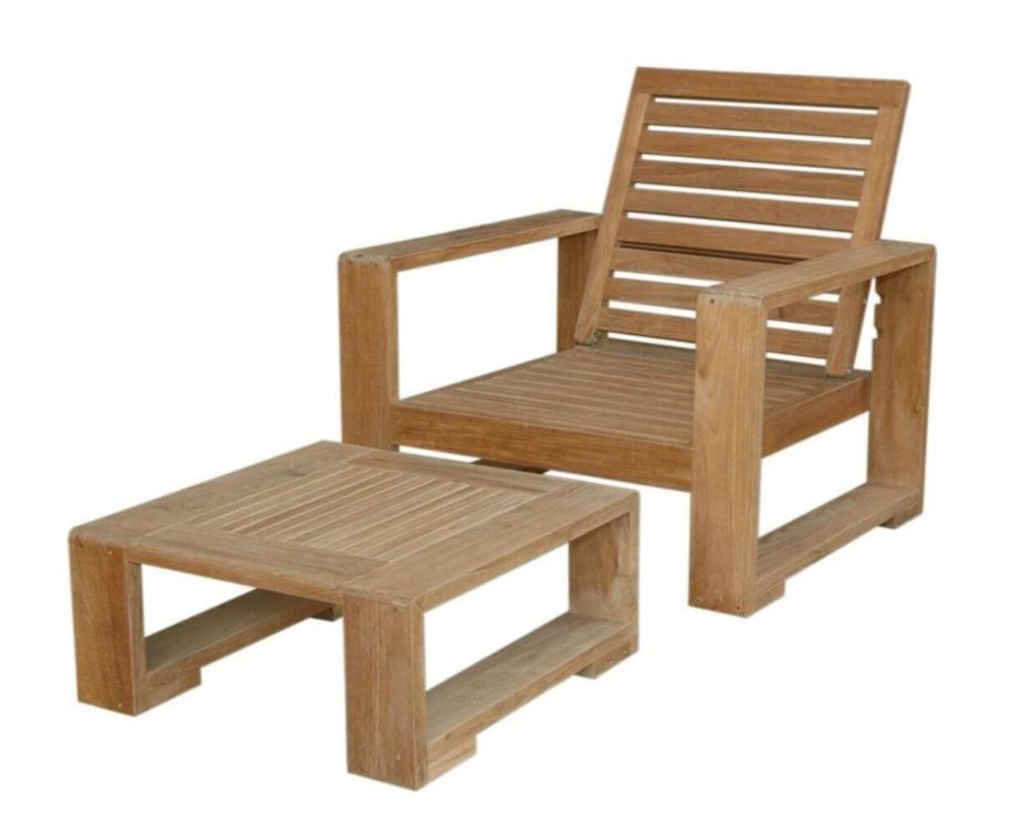 Anderson Teak Capistrano 2-Piece Deep Seating Set 143 - Outdoor Patio Furniture for Garden, Poolside & Backyard Relaxation