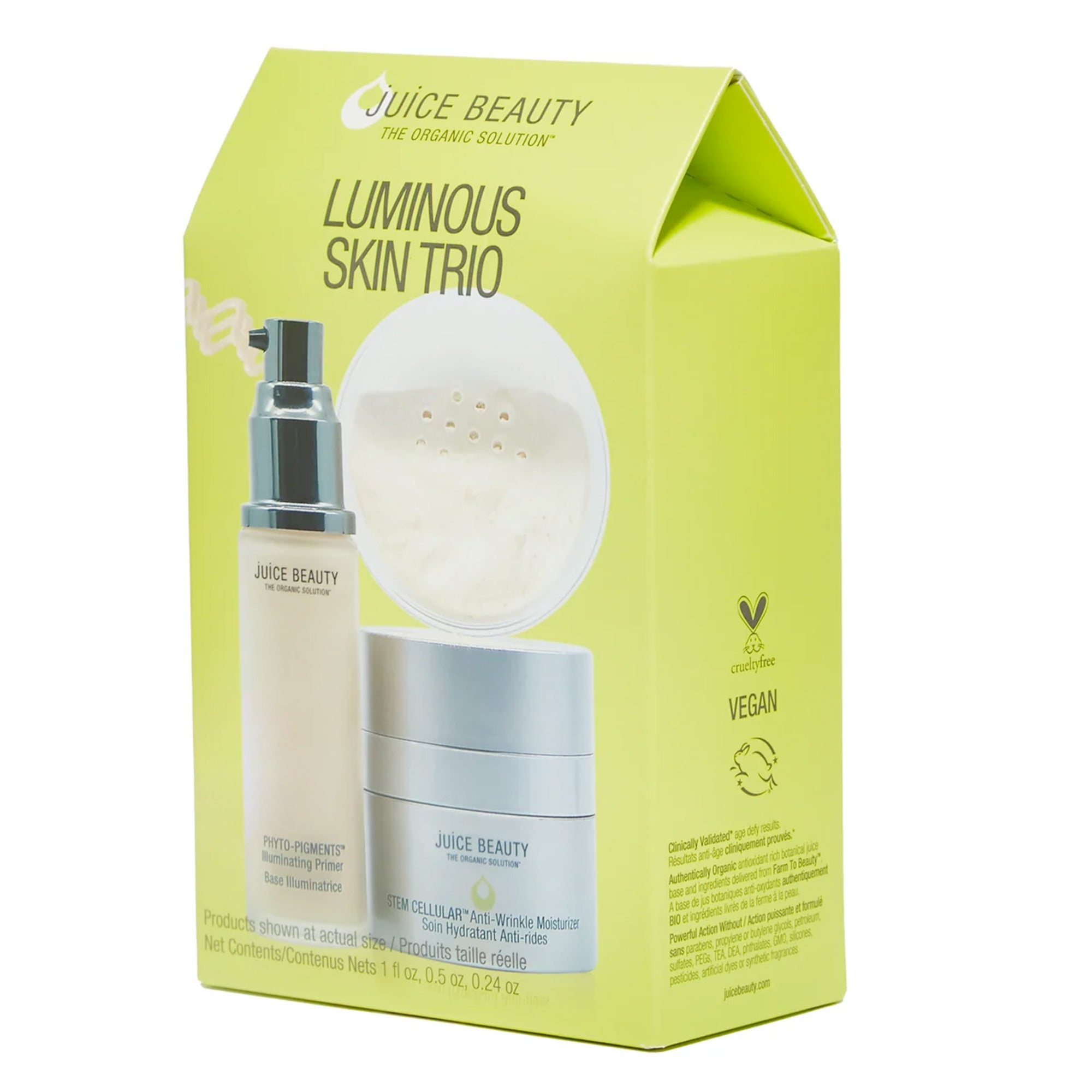 Luminous Skin Trio Set - Brightening Vitamin C Serum, Hyaluronic Acid Moisturizer & Retinol Night Cream for Glowing Skin - Perfect for Daily Skincare Routine & Anti-Aging Treatment