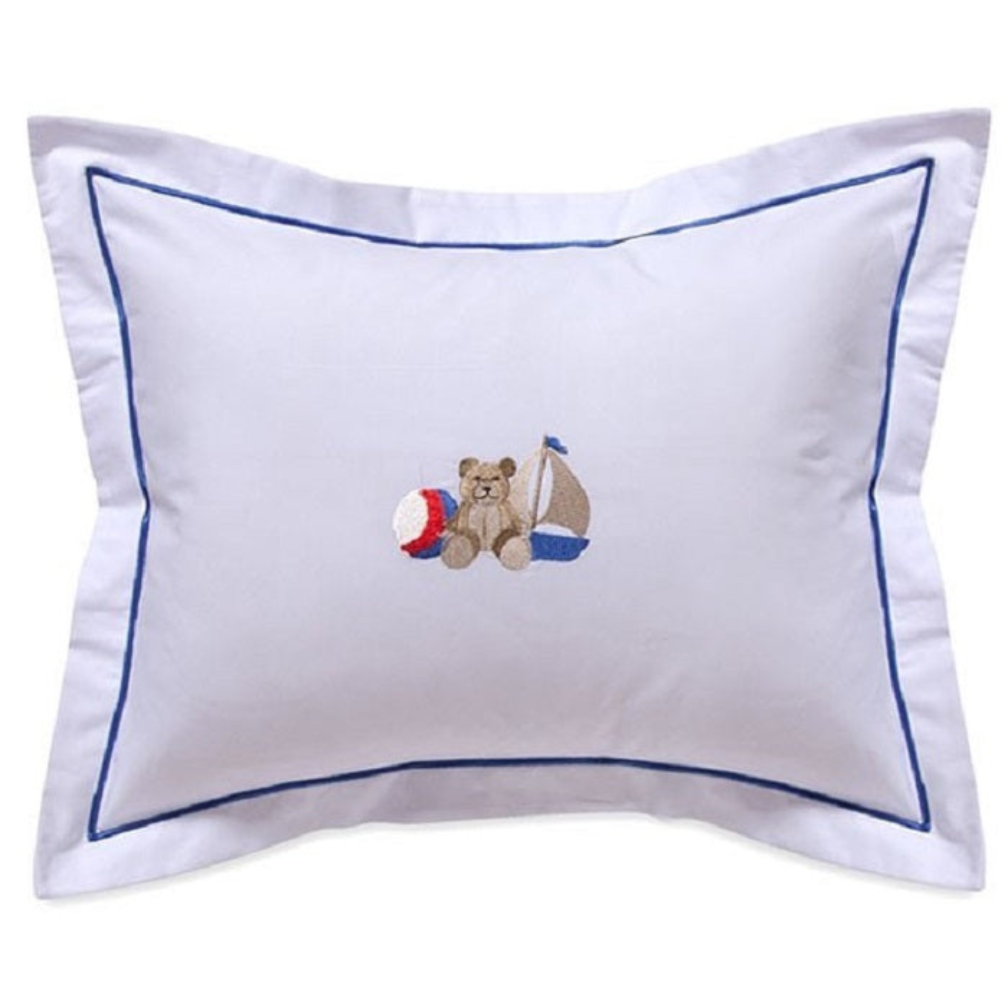 Sailor Teddy Baby Boudoir Pillow Cover - Soft Cute Nursery Decor for Newborns & Toddlers - Perfect for Nursery, Baby Shower Gifts & Kids Room Decor