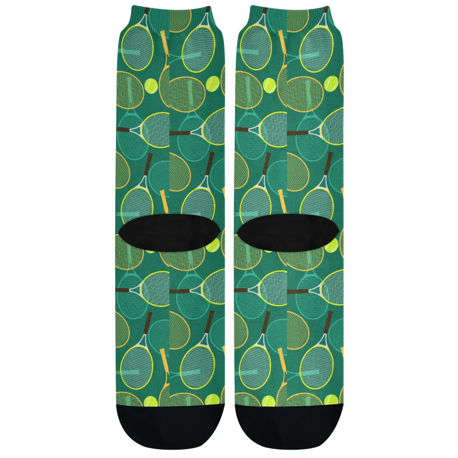 Women's & Men's Crew Athletic Socks - Mid Calf Comfortable Casual Socks for Running, Gym & Daily Wear - Novelty Design Cozy Socks for Sports & Everyday Use