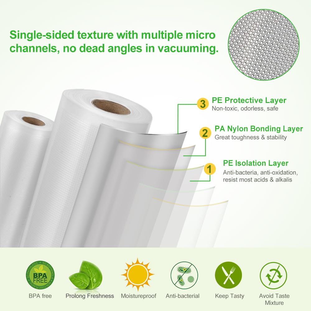 **BoxLegend Vacuum Sealer Bags – 2 Rolls (11
