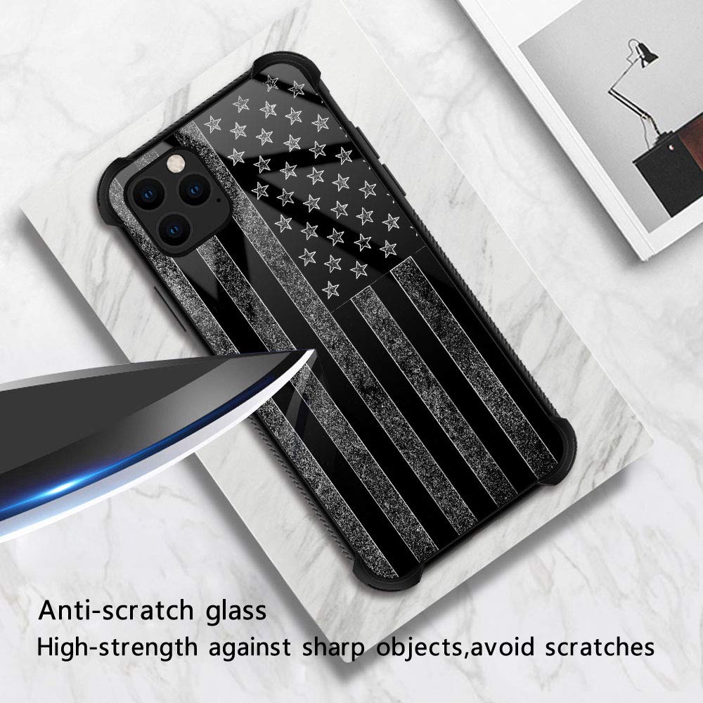 Military-Grade Shockproof iPhone 13 Case with All-Around Protection & Anti-Scratch Design - Gray Flag | Perfect for Outdoor Adventures, Work & Daily Use