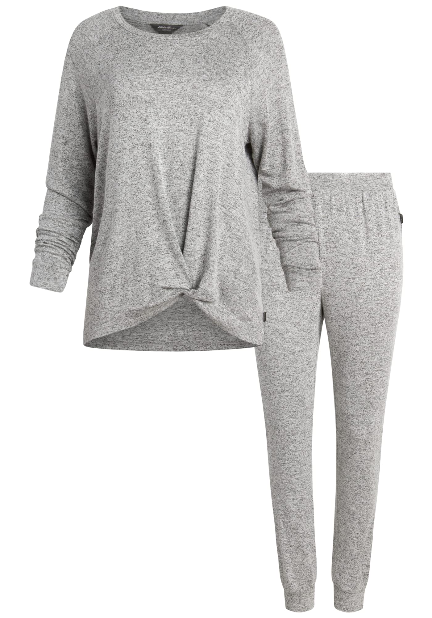 Eddie Bauer Women's Cozy Long Sleeve Lounge Shirt & Soft Jogger Pants Set - Comfortable Loungewear for Relaxing at Home, Yoga, and Casual Outings