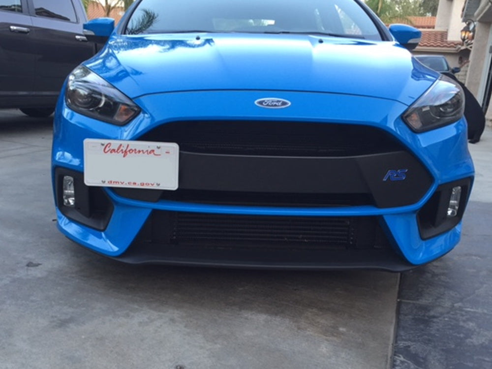 16-18 Ford Focus RS Front Bumper Tow Hook License Plate Bracket Adapter - Durable Off-Road & Track Day Accessory for Custom Car Styling