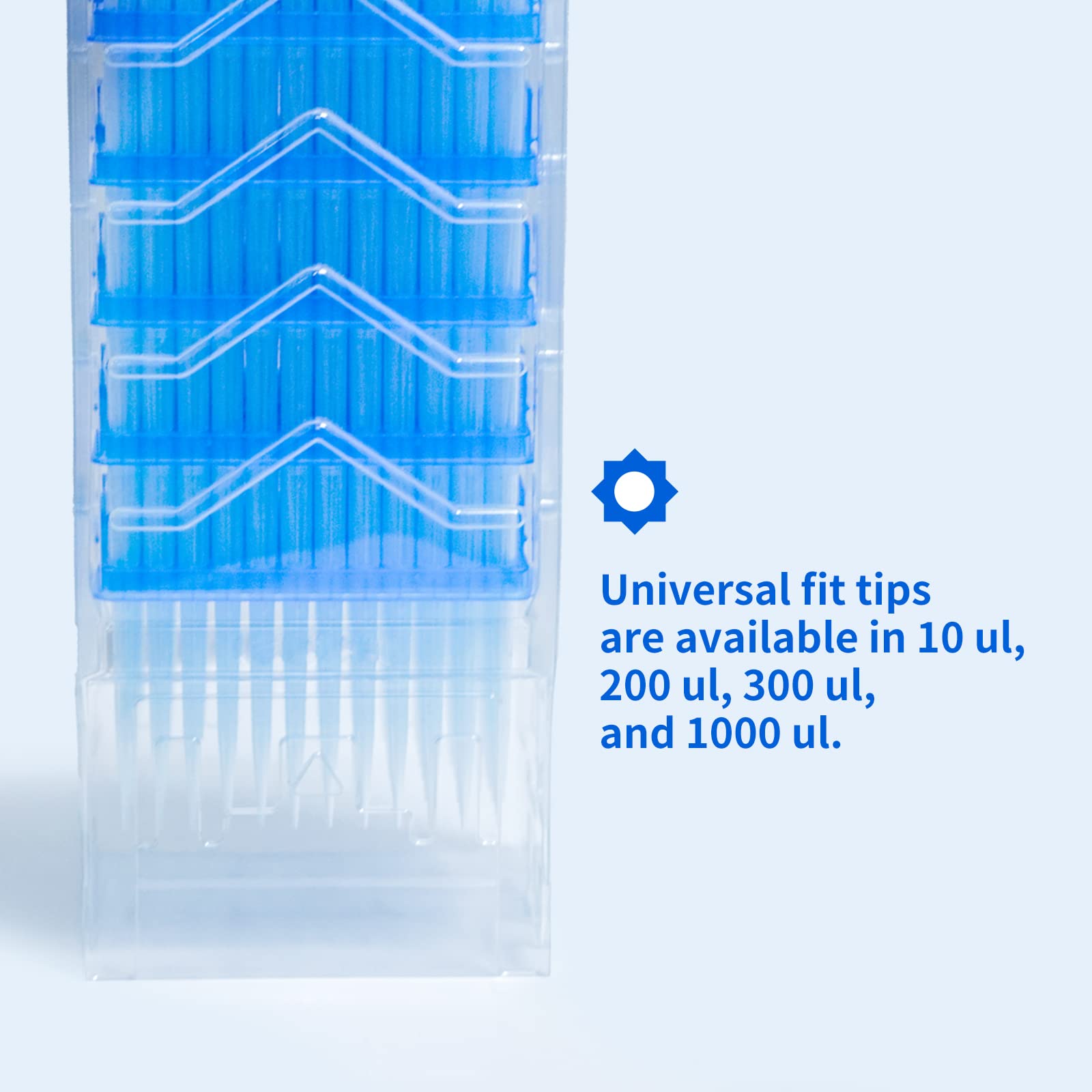Biologix Lab 10ul Low Retention Universal Pipette Tips - Sterile, Autoclavable, No Filter, 9600-Pack (Made in 100,000 Cleanroom) - Ideal for PCR, Cell Culture & Molecular Biology Experiments