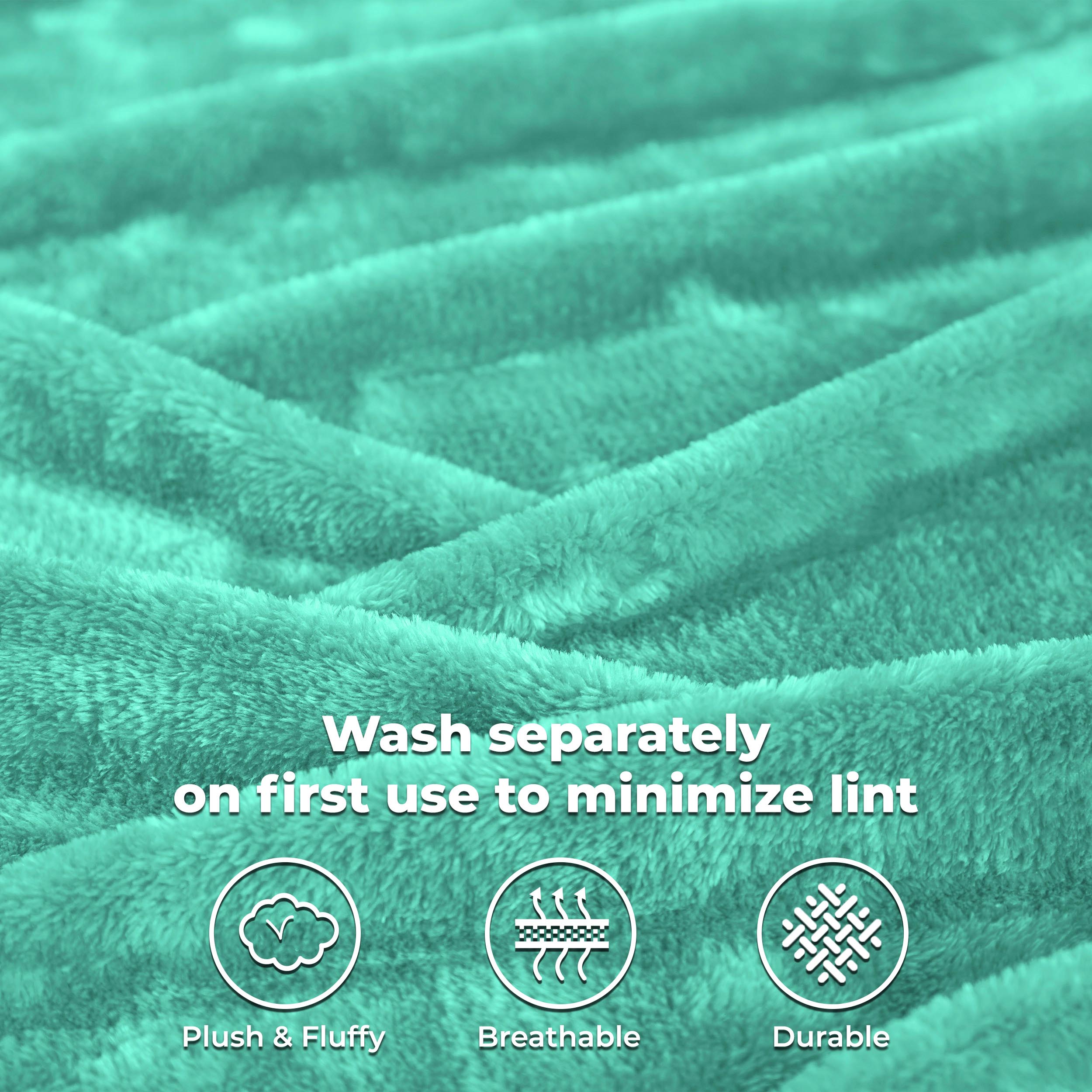 Classic Solid Fleece Plush Medium Weight Fluffy Soft Blanket - Cozy & Warm for Bed, Sofa, Travel & Gifts | Ultra-Soft Throw Blanket for All Seasons