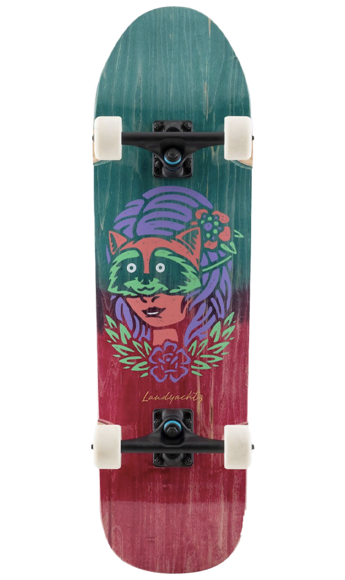 Landyachtz ATV Perfecto Racoon 32 Inch Cruiser Skateboard - Best for Commuting, Campus Riding & Urban Cruising