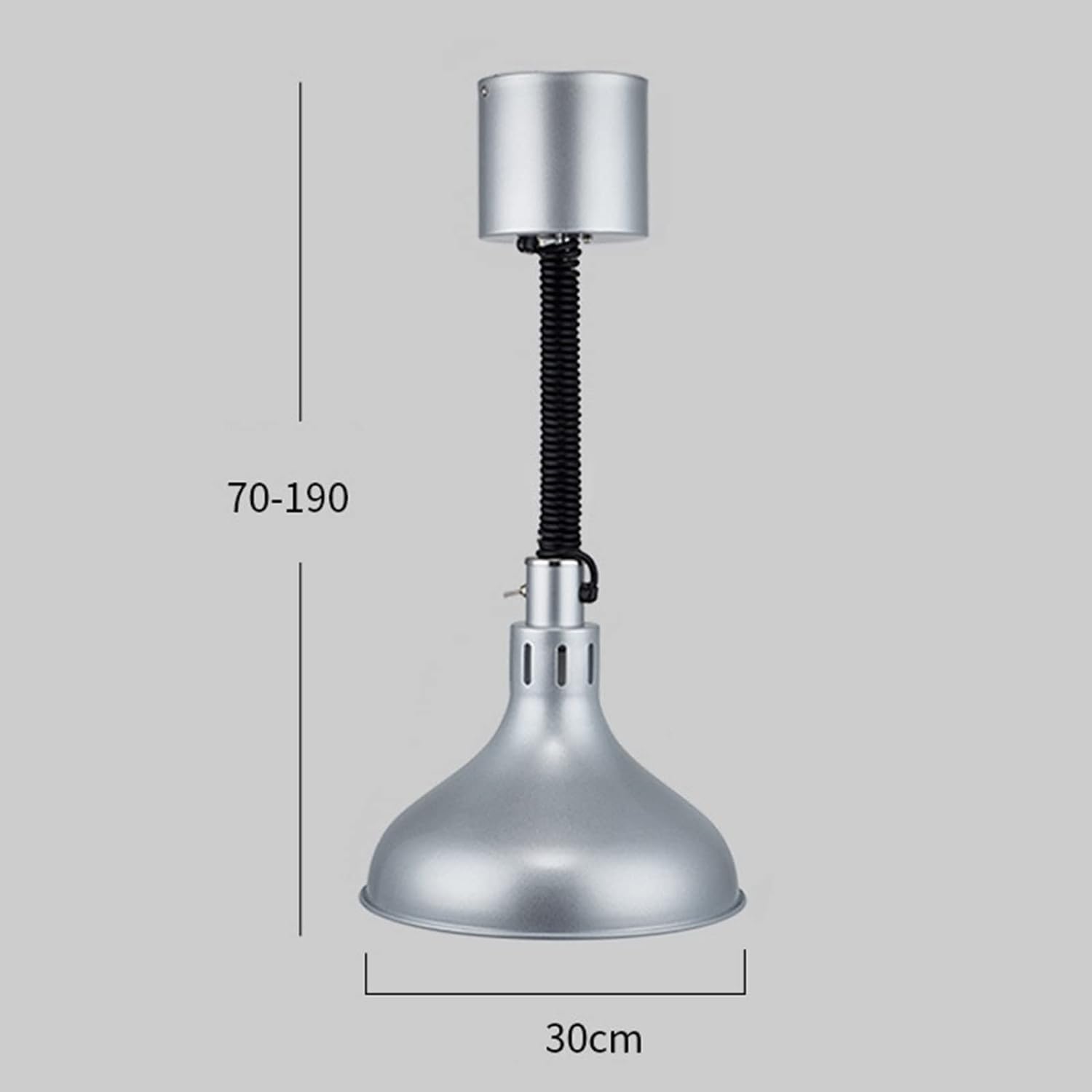 Commercial Food Heat Lamp - Retractable Hanging Food Warmer for Catering, Restaurants & Buffets | 150W Heating Lamp for Keeping Meals Warm at Events, Parties & Food Service Counters