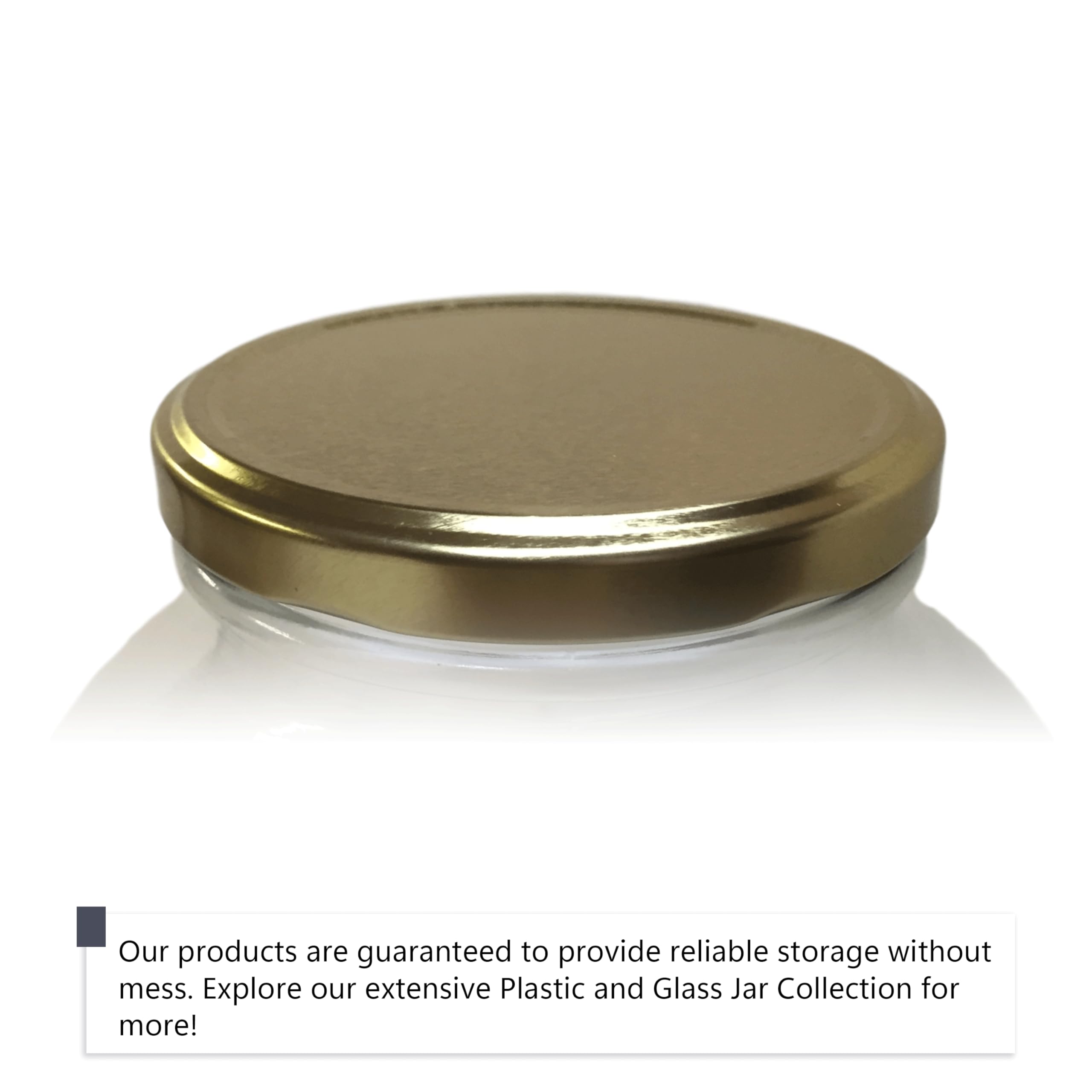 1 Gallon Glass Wide Mouth Jar with Gold Cap Metal Lug Lid (128oz, 4 Pack) - Perfect for Canning, Fermenting, Food Storage & DIY Crafts