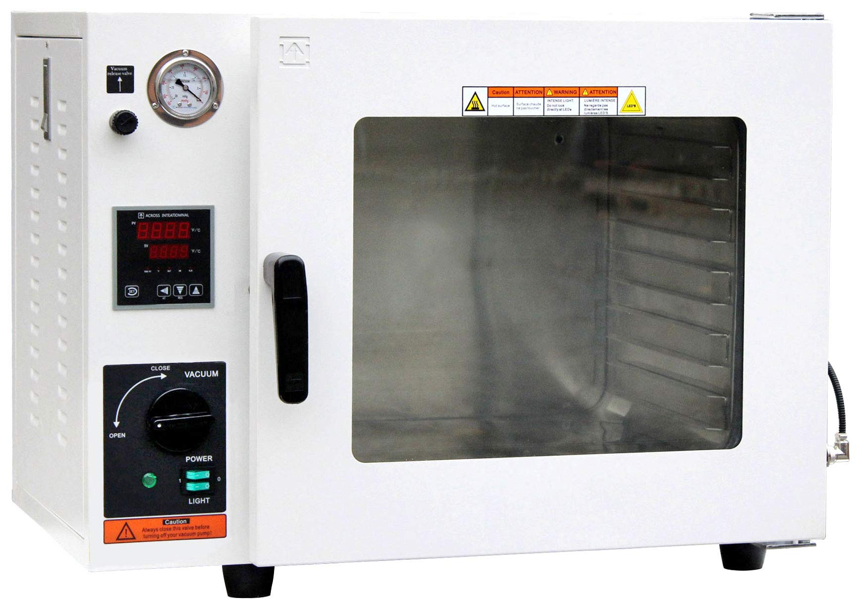 150C ECO 1.9 Cu Ft Vacuum Drying Oven with LED Display - 1 Year Warranty - Perfect for Lab, Electronics, and Food Dehydration