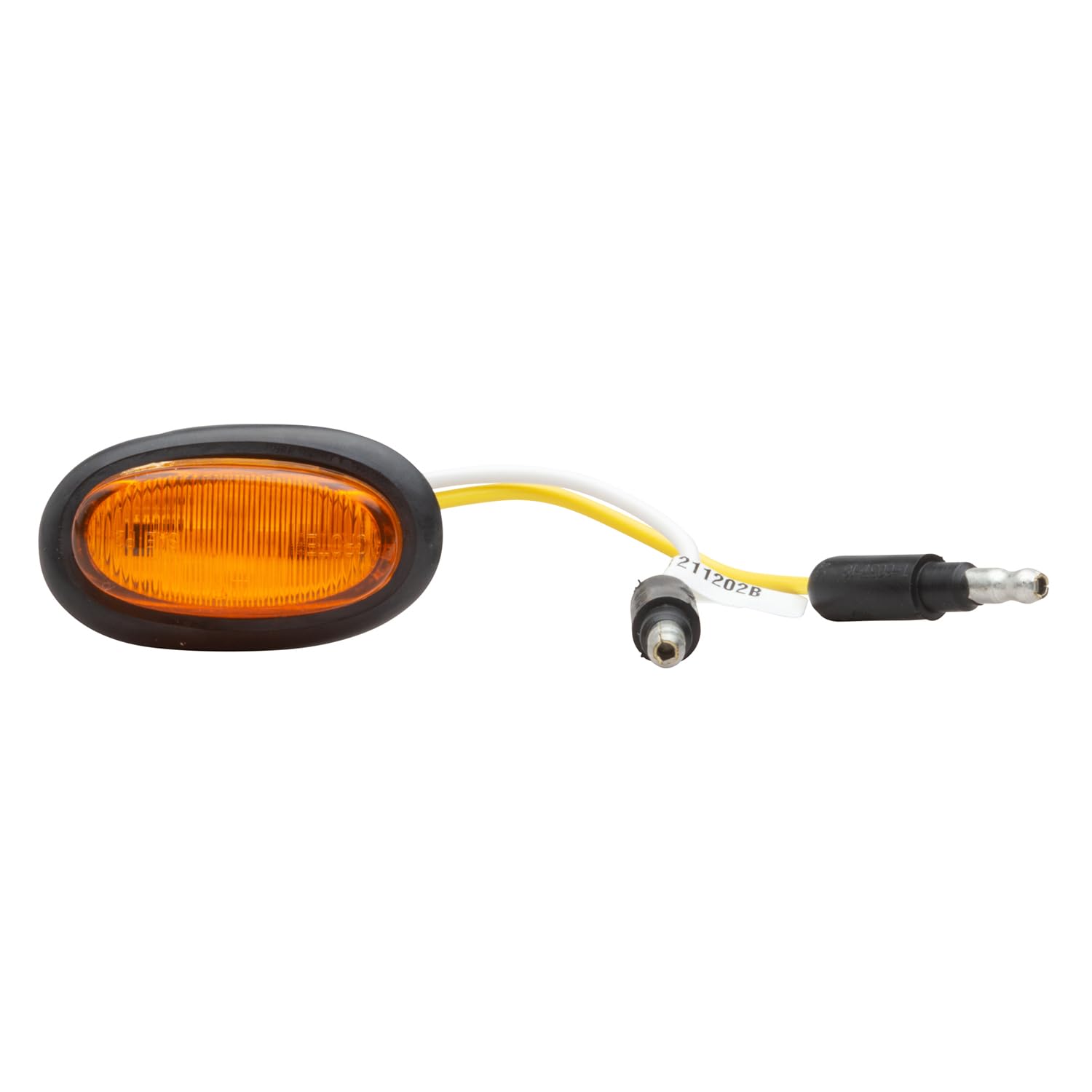 MicroNova 47963-3 Amber LED Clearance Marker Light with Grommet - Heavy Duty Truck Trailer Marker Lights (10-Pack Bulk) for Semi Trucks, Trailers, RVs & Commercial Vehicles - Waterproof & Durable Side Marker Lights