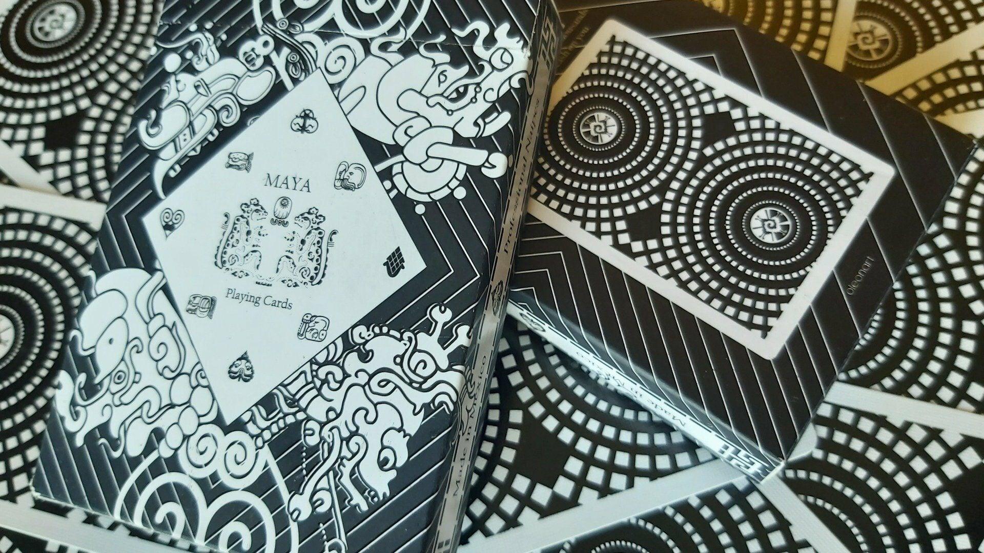 Premium Maya Playing Cards - Magic White Deck for Cardistry, Magic Tricks & Poker | Ideal for Performers, Collectors & Game Nights