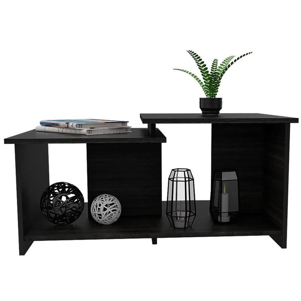 BOWERY HILL Modern Espresso Rectangular Coffee Table - Perfect for Living Room, Office & Lounge Areas