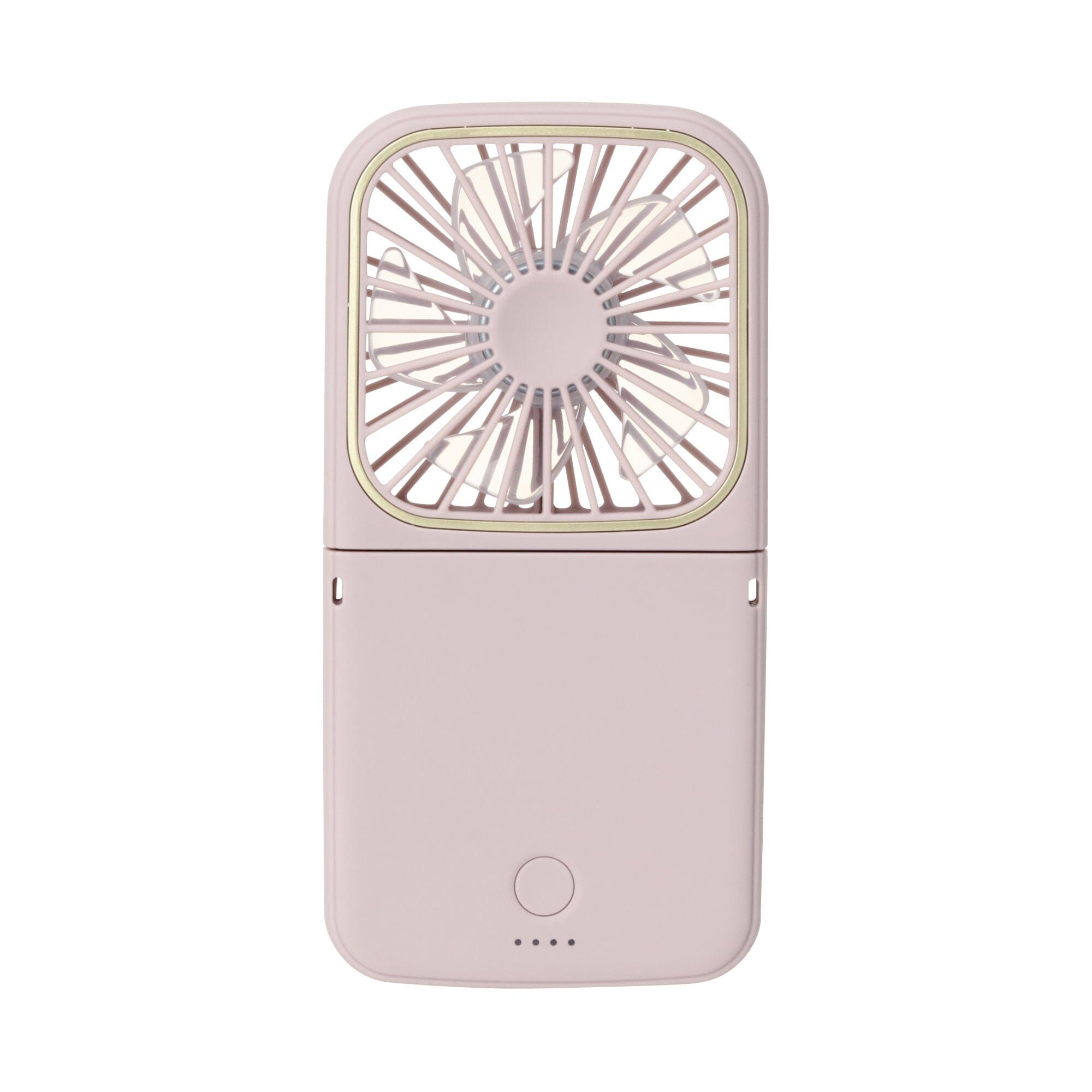 FRAIS Smart Handy Fan - Portable USB Rechargeable Mini Fan with 3 Speeds, Matte Pink - Perfect for Office, Travel, Gym & Outdoor Activities