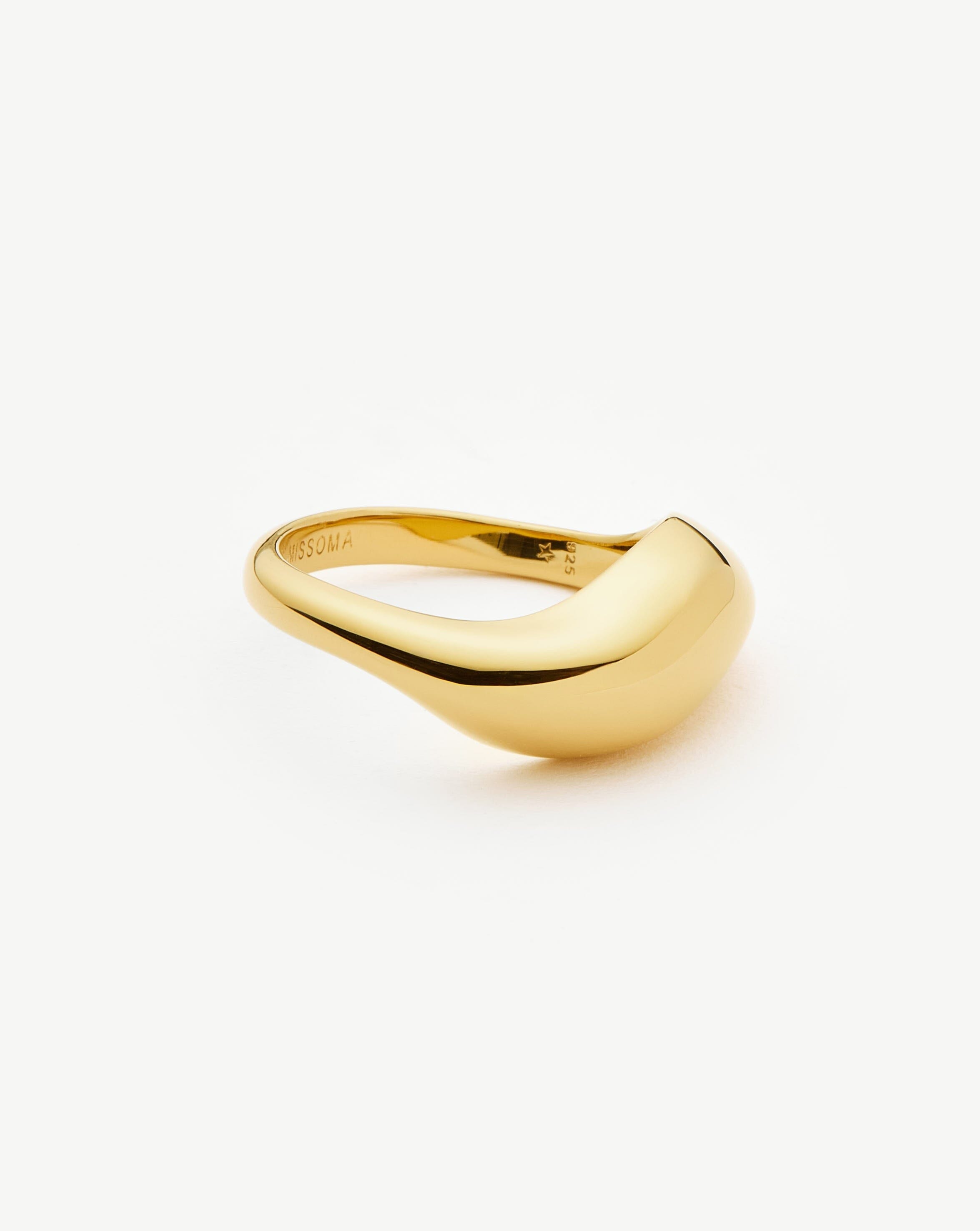 Savi Signature Stacking Ring - 18k Gold Vermeil Stackable Rings for Women | Perfect for Layering, Everyday Wear & Gift Giving