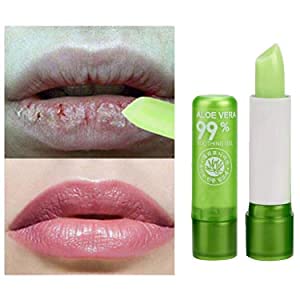 Long Lasting Moisturizing Lip Balm with Aloe Vera - 3 Pack Color Changing Lipstick for Dry Lips, Natural Nourishment & Hydration | Perfect for Daily Use, Travel & Gifts