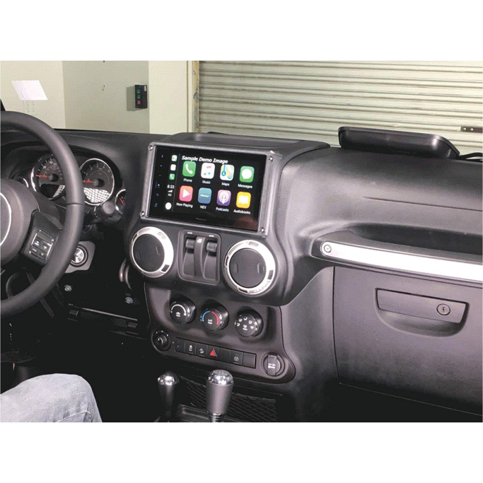 Metra Electronics Jeep Wrangler 2011-2017 Pioneer 8-inch Touchscreen Stereo Dash Kit - Matte Black Finish for Enhanced Audio & Seamless Installation | Perfect for Off-Road Adventures & Daily Commutes