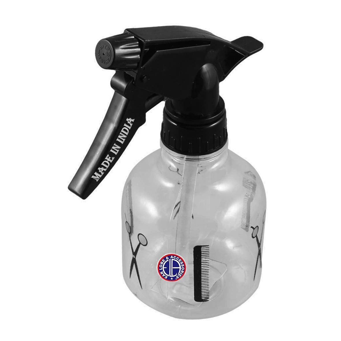 250ml Plastic Hair Spray Bottle for Ear Lobe & Accessories - Professional Salon & DIY Beauty Tool for Styling, Misting Plants, Cleaning Solutions