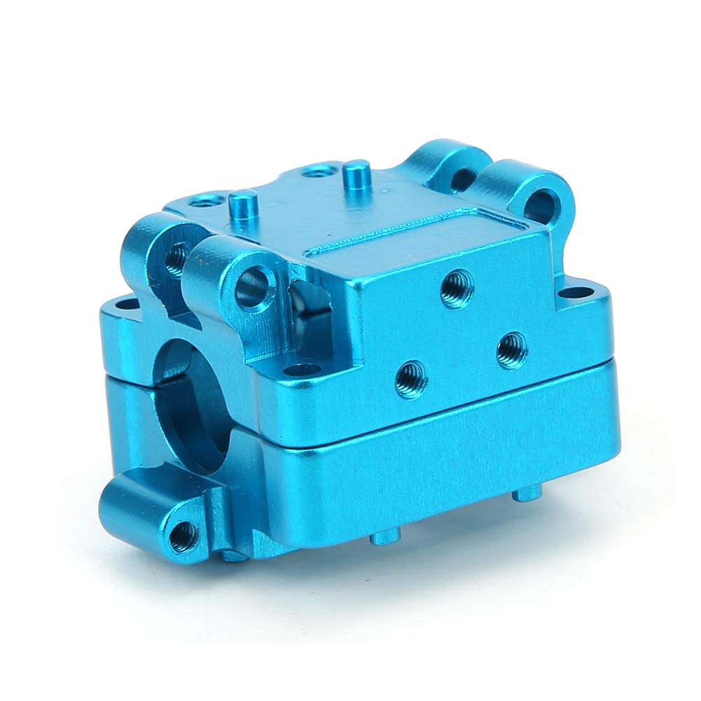Aluminum Alloy RC Gear Box Upgrade Parts for Remote Control Cars - Replacement Accessory for K989-24B Model (Blue) | Perfect for DIY Assembly & RC Car Performance Enhancement