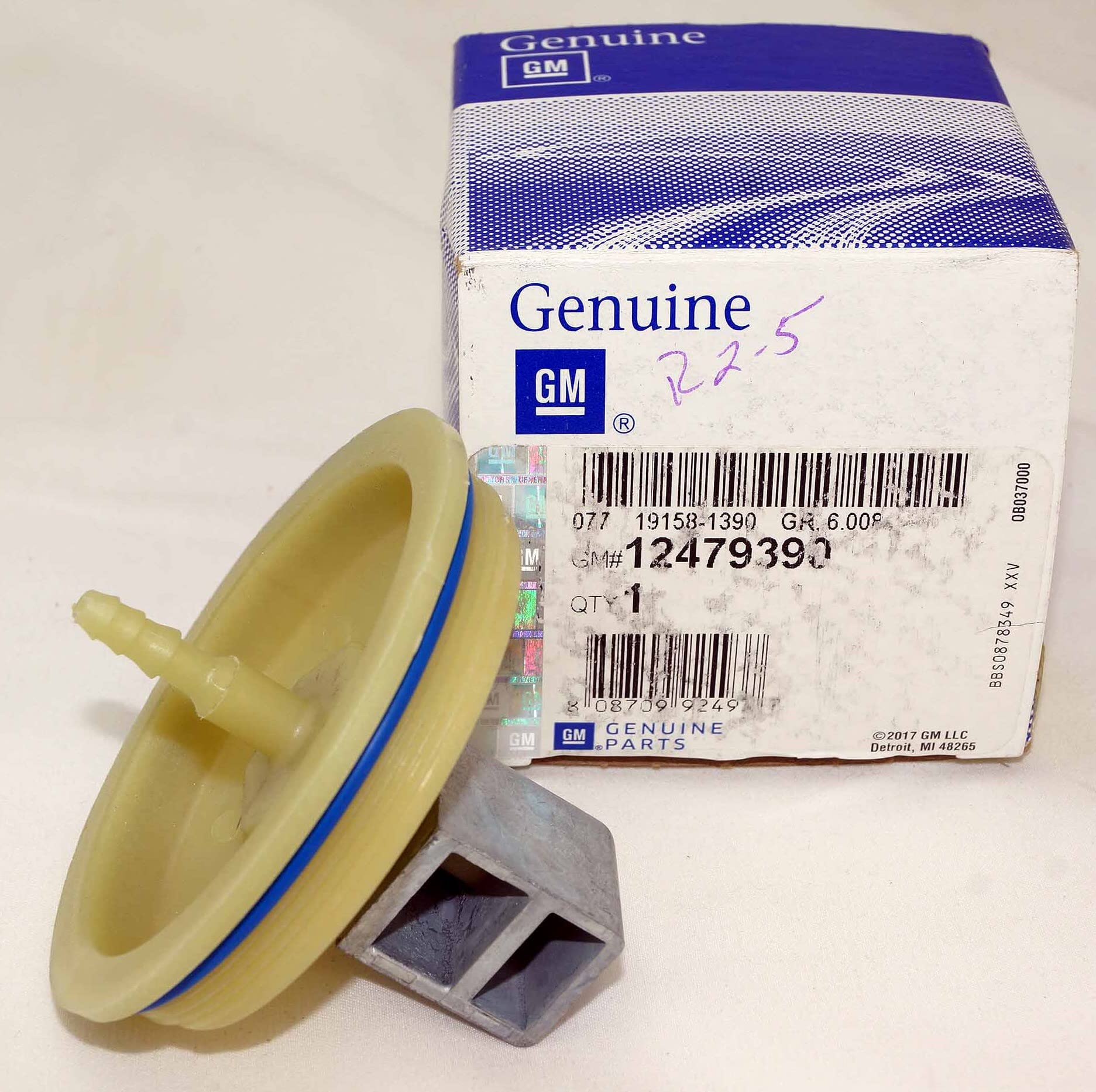 Plastic Blue Differential Carrier Vent Hose Connector - 1/4