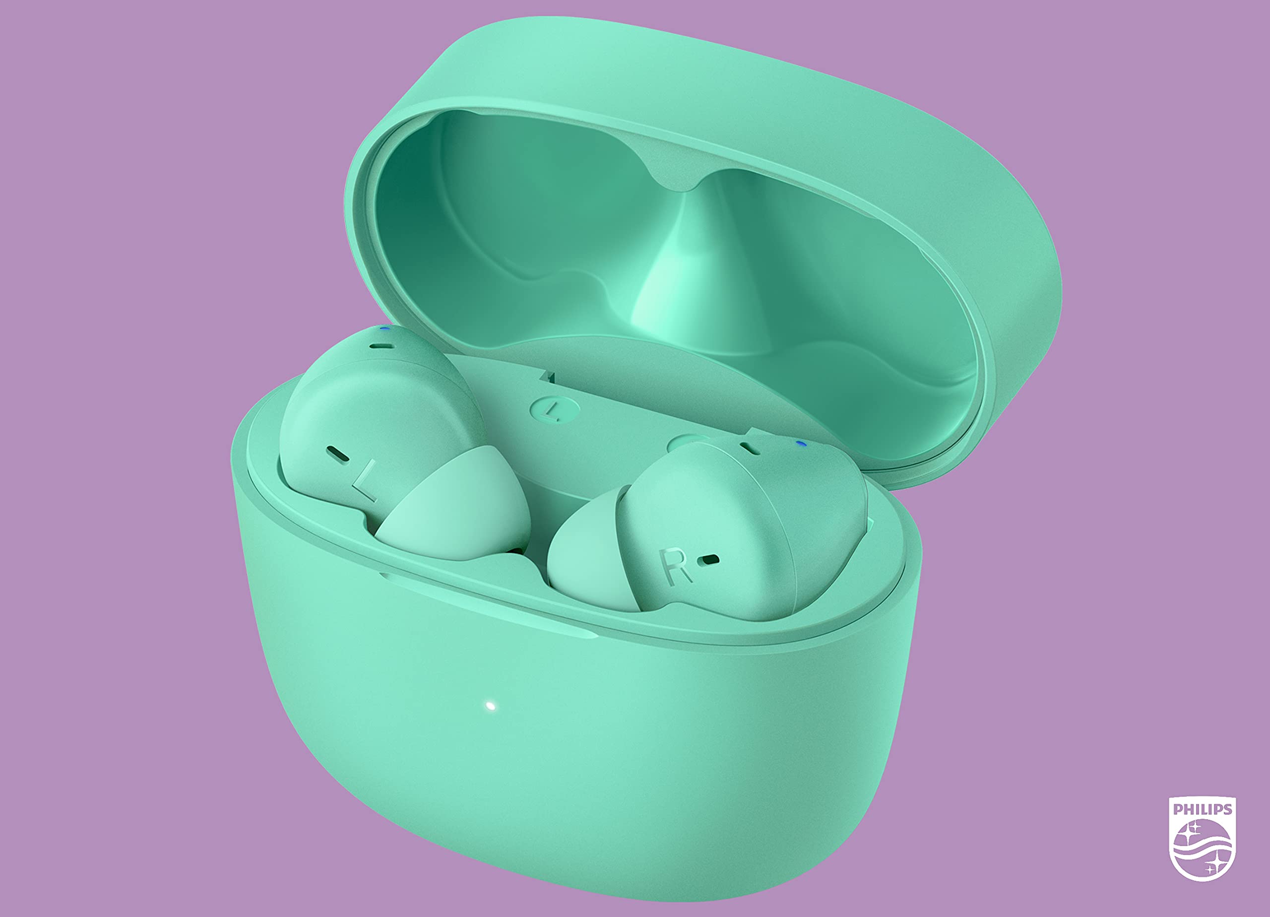 PHILIPS T2206 True Wireless Earbuds with IPX4 Waterproof, Ultra-Compact Charging Case | Bluetooth Headphones for Running, Gym & Travel