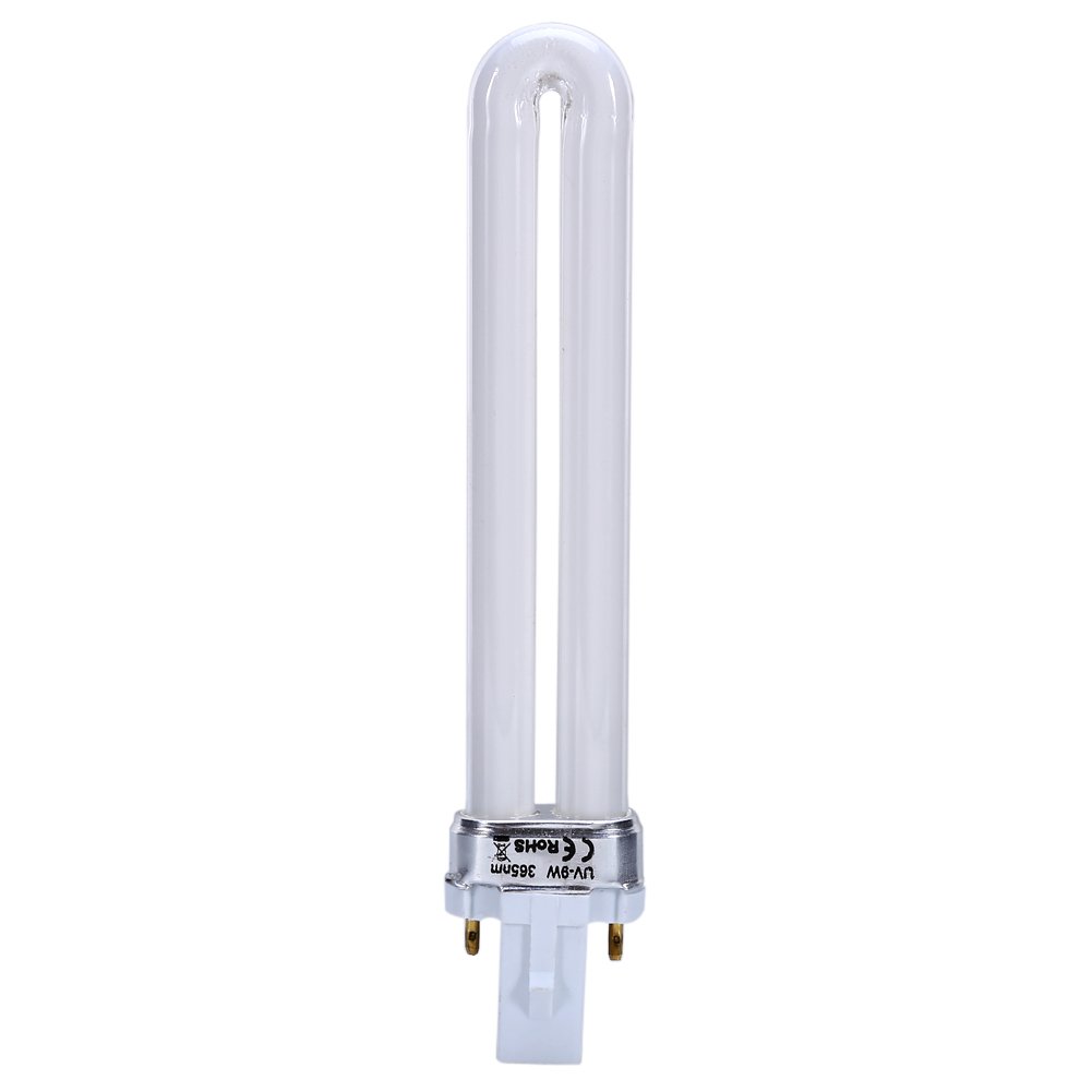 9W U-Shaped UV Lamp Bulb for Nail Art Dryer - Replacement Tube Light for Gel Nail Curing (Perfect for Home Nail Salons & Professional Manicure Services)
