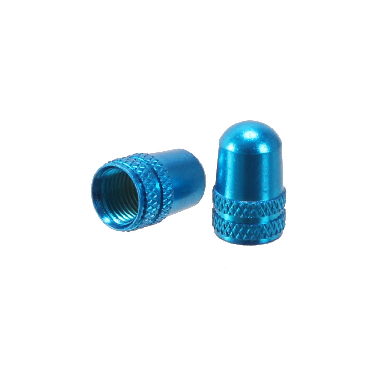 Premium Alligator Alloy Valve Caps for Schrader Valves - Blue (Pair) - Durable Tire Accessories for Bikes, Cars & Motorcycles