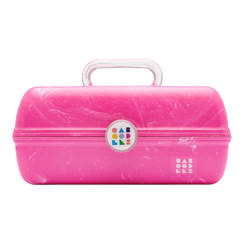 Caboodle On The Go Girl Makeup Organizer - Portable Cosmetic Case for Travel, School & Gym - Perfect for Teens & Women (Pink) | Compact Storage for Makeup Brushes, Lipsticks & Beauty Essentials