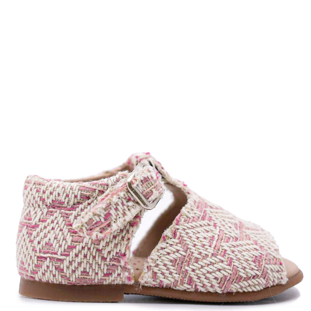 Blublonc Pink Heart Baby Sandals - Soft & Comfortable First Walkers for Girls - Perfect for Summer Outings, Beach Trips & Special Occasions