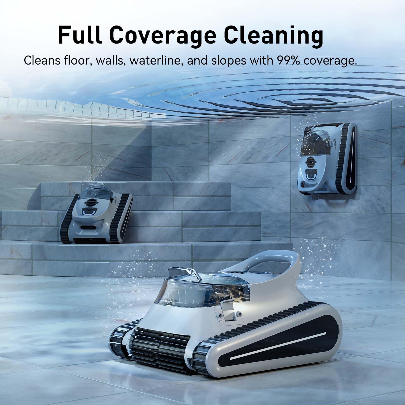 **Best Above Ground & Inground Pool Vacuum Cleaner - Up to 2000 Sq.ft Coverage, 150 Mins Runtime, Dual Brushes for Superior Wall & Floor Cleaning - Automatic Pool Cleaner for Sparkling Clean Pools (Ideal for Weekly Maintenance & Seasonal Pool Care)**