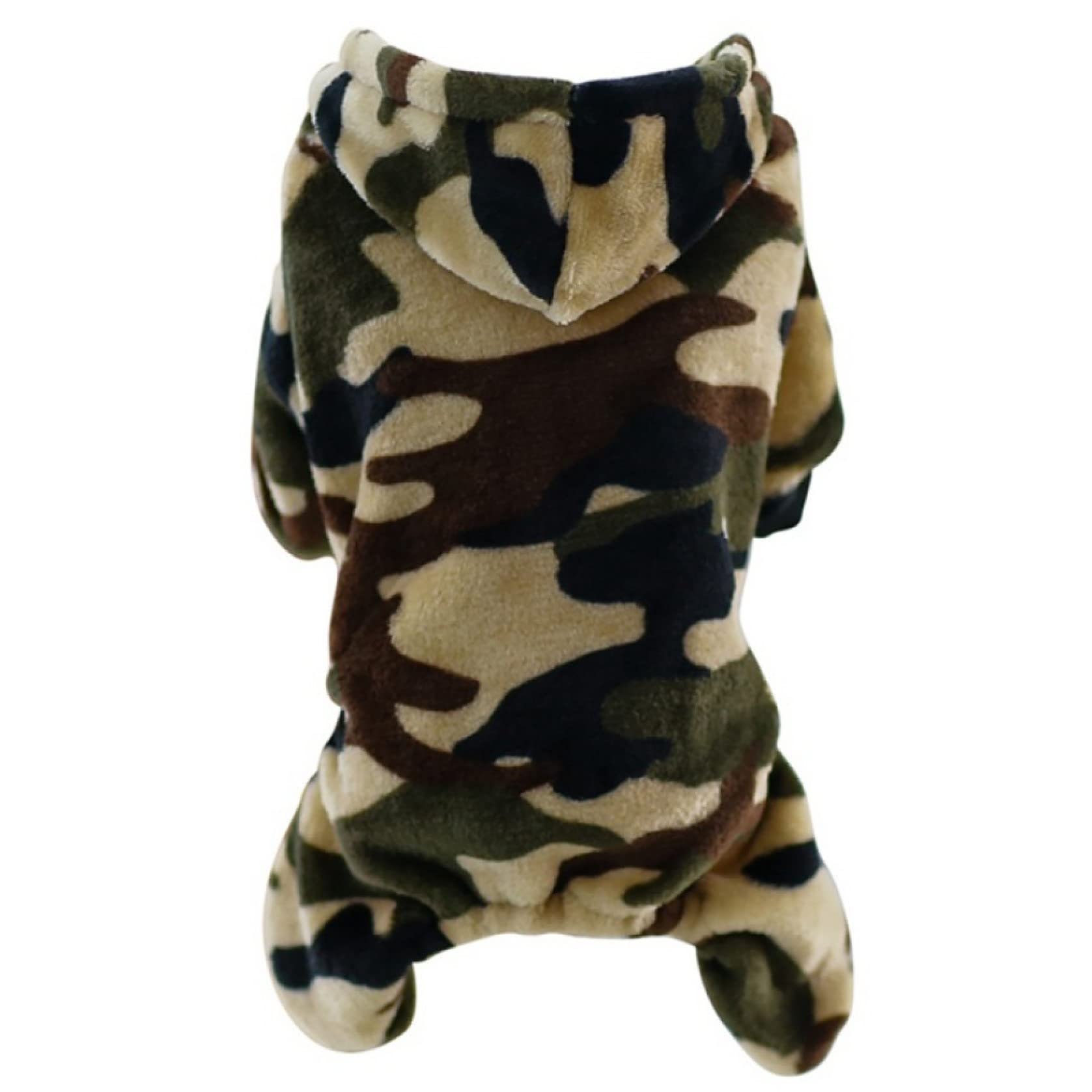 Camouflage Dog Hoodie - Warm Puppy Jumpsuit for Small & Medium Dogs | Cozy Chihuahua Outfit for Winter Walks & Outdoor Adventures