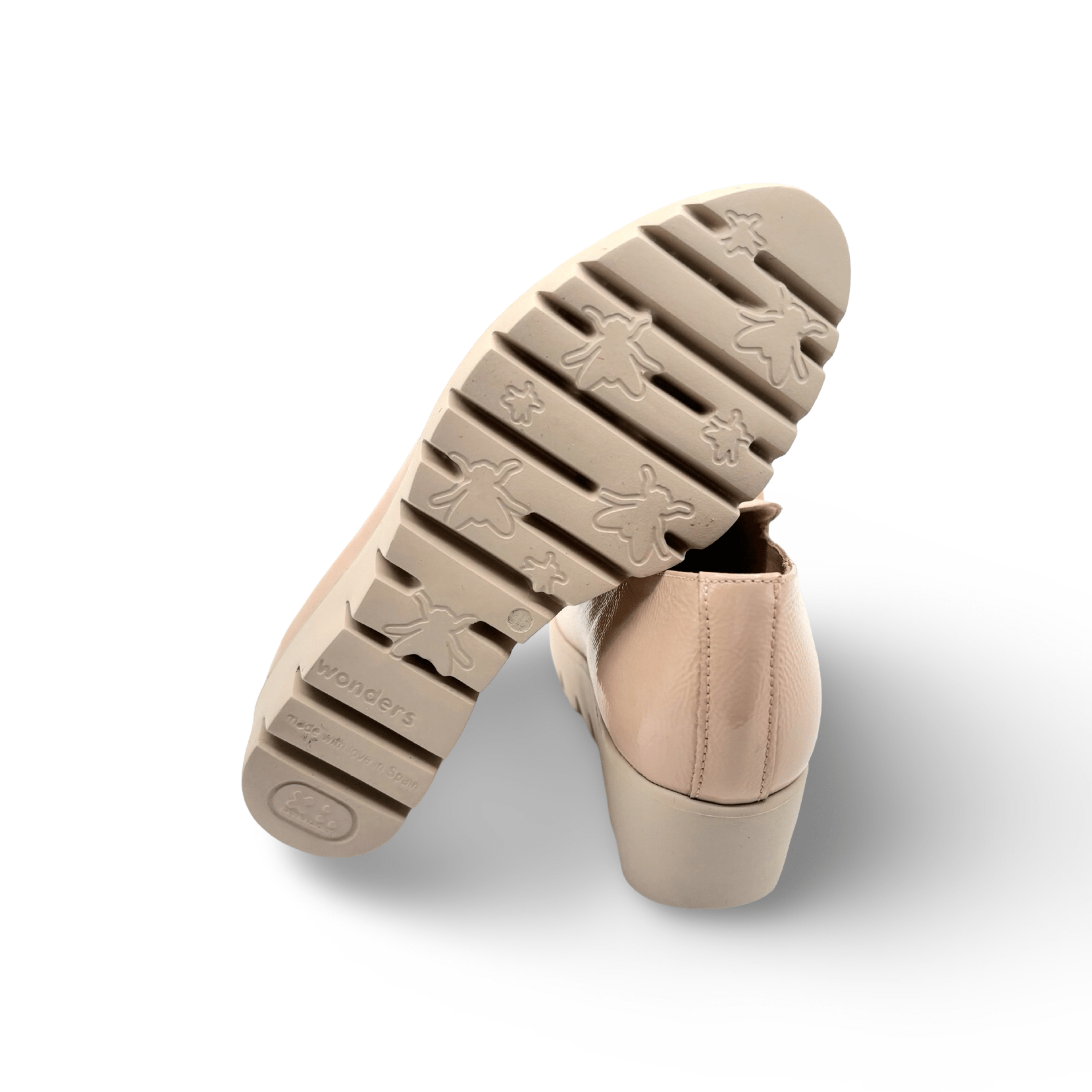 C33311 Nude Platform Loafer Shoes for Women - Comfortable Slip-On Casual Flats with Arch Support | Perfect for Office, Travel & Everyday Wear