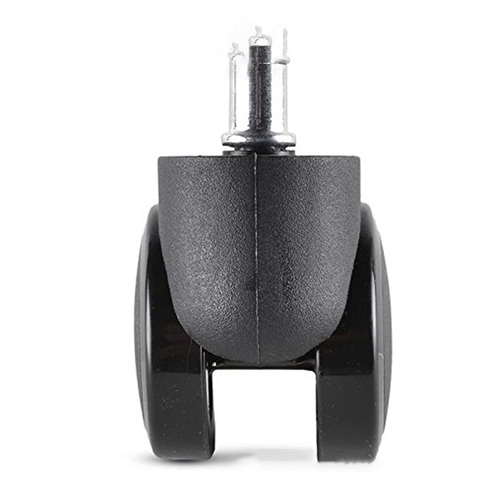 Universal 2 Inch Office Chair Casters - Heavy Duty Swivel Wheels for Computer Chairs, Desk Chairs & Rolling Furniture - Smooth Rolling PU Wheels for Hardwood Floors & Carpets