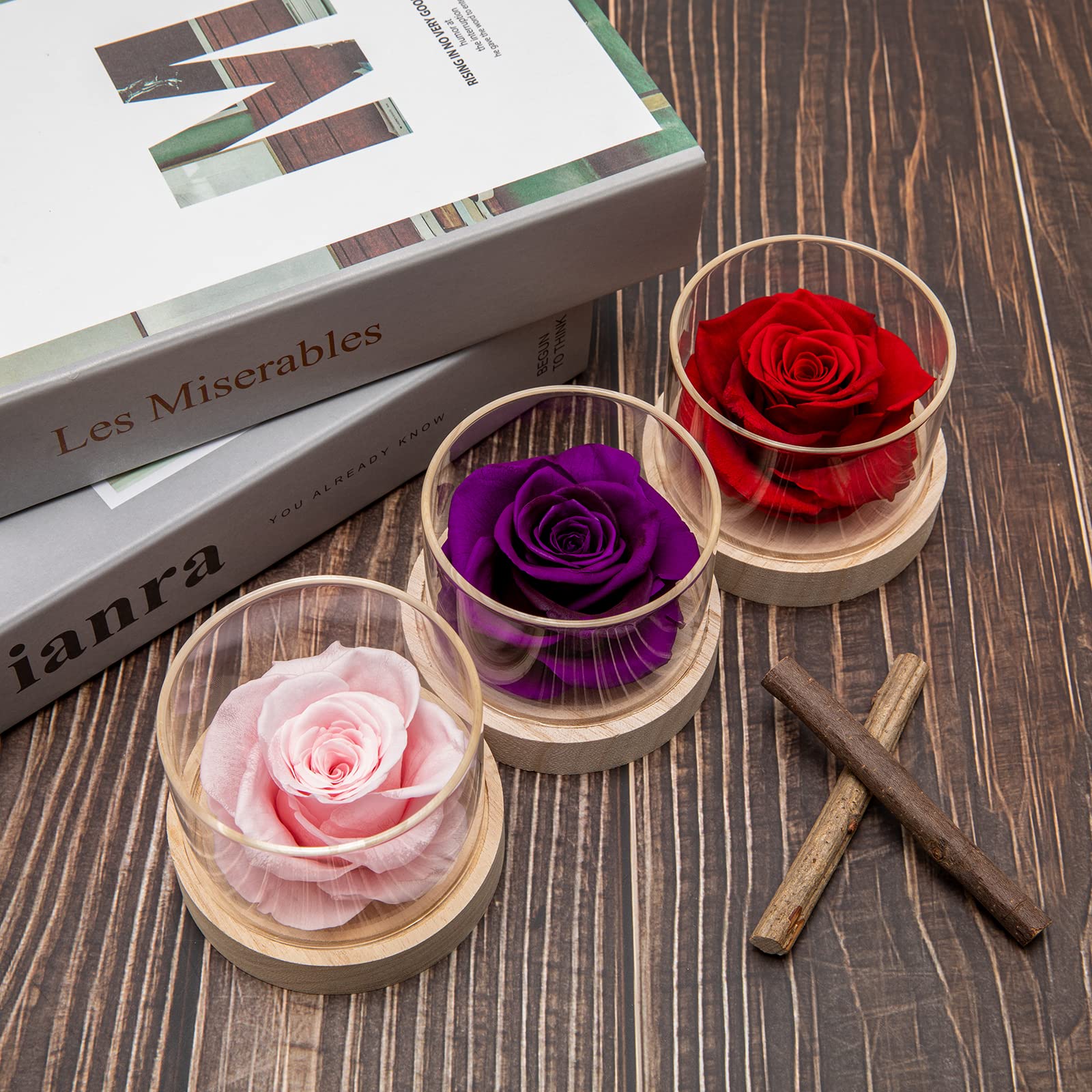 Long-Lasting Rose Fragrance Home Scent - 4 Months of Freshness | Perfect Valentine's Day & Birthday Gift for Women | Romantic Bedroom, Living Room & Bathroom Decor
