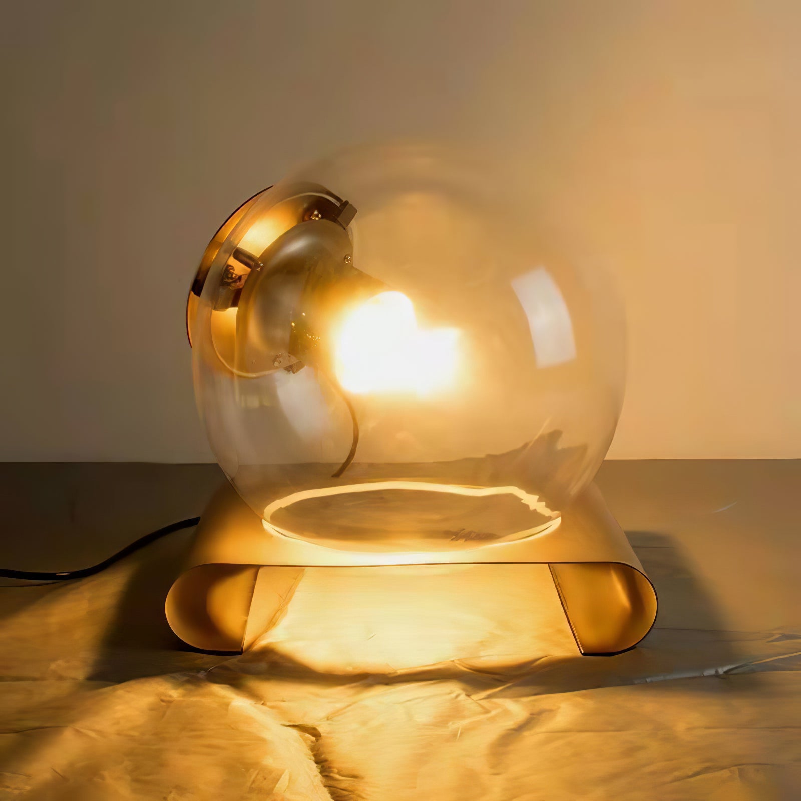 Anvia Modern Glass Table Lamp - Elegant Bedside & Living Room Lighting for Home & Office Decor