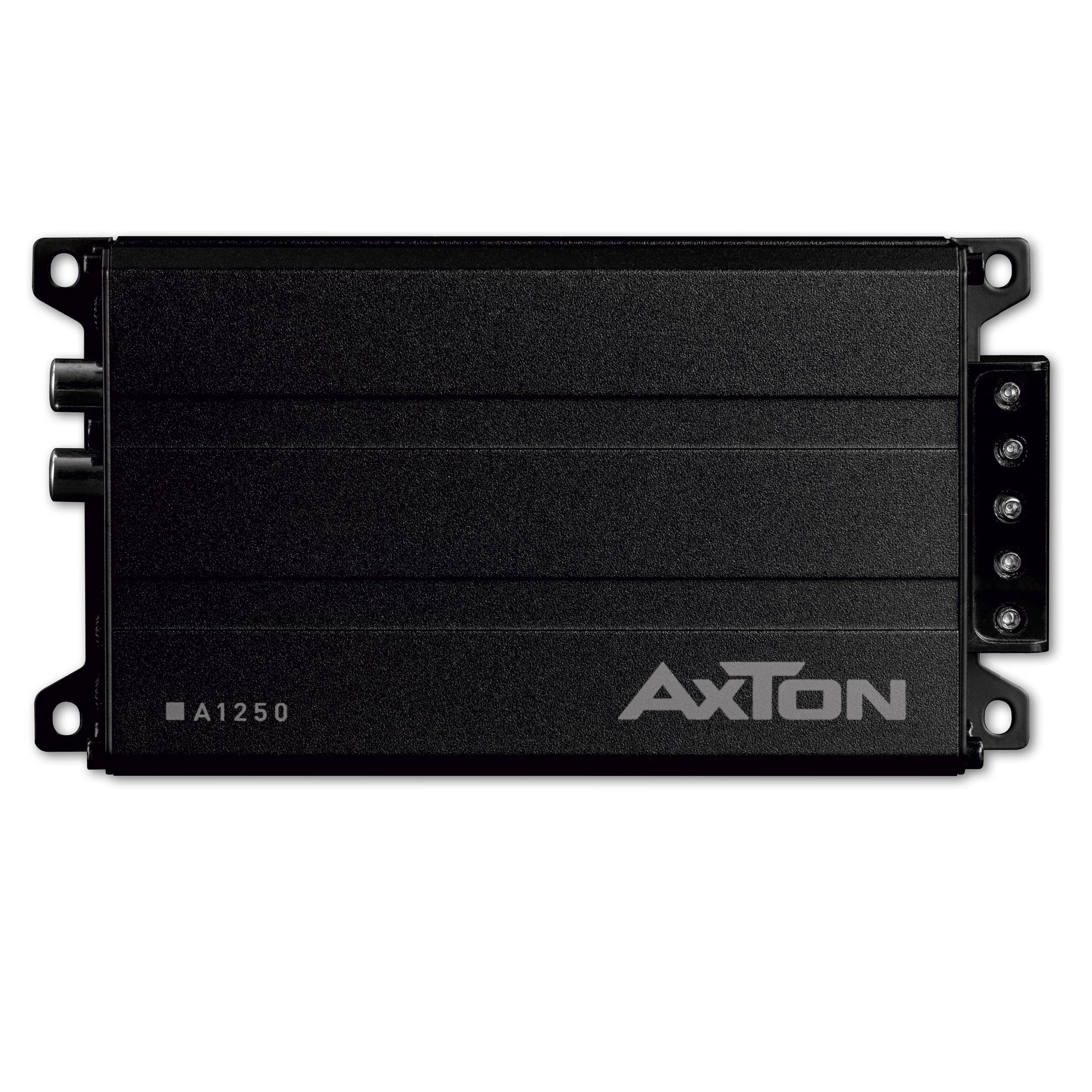AXTON A1250 Ultra Compact 1 Channel Mono Digital Car Amplifier - 150W Class D Mini Bass Amp with High Level Input, 2 Ohms Stable for Cars, Trucks, Motorhomes - Perfect for Upgrading Car Audio Systems & Bass Enhancement