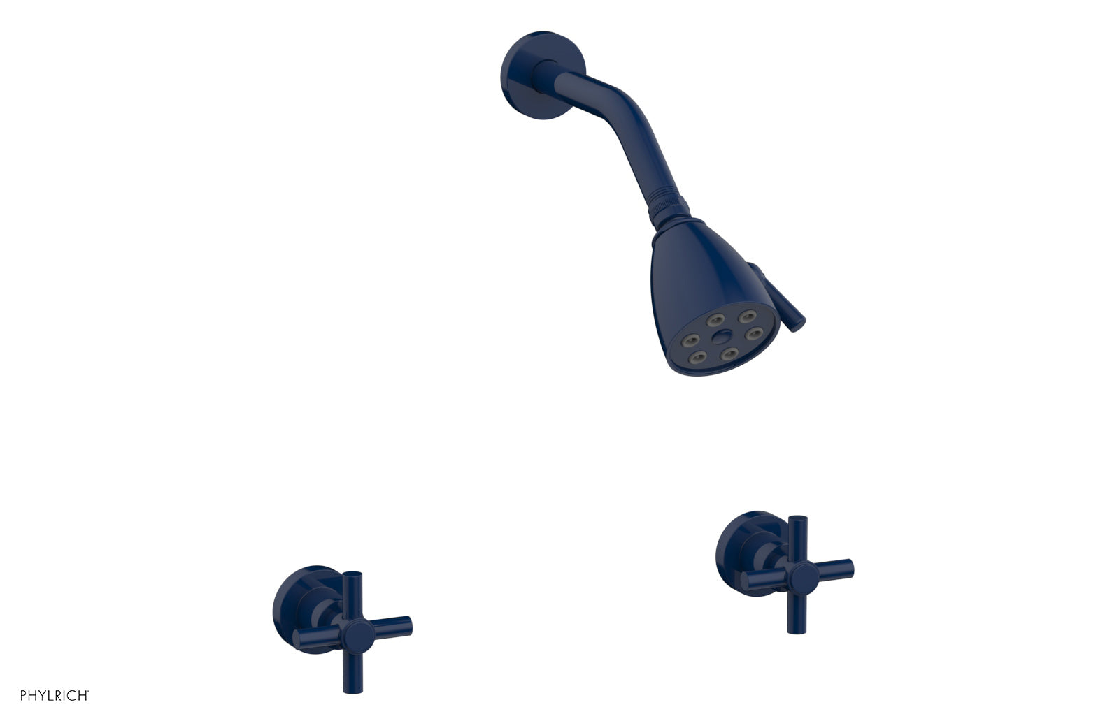 Premium Two Handle Shower Faucet Set with Tubular Cross Handles - D3134 Model for Bathroom & Shower Renovation | Durable Brass Construction, Easy Installation, Modern Water Control Design