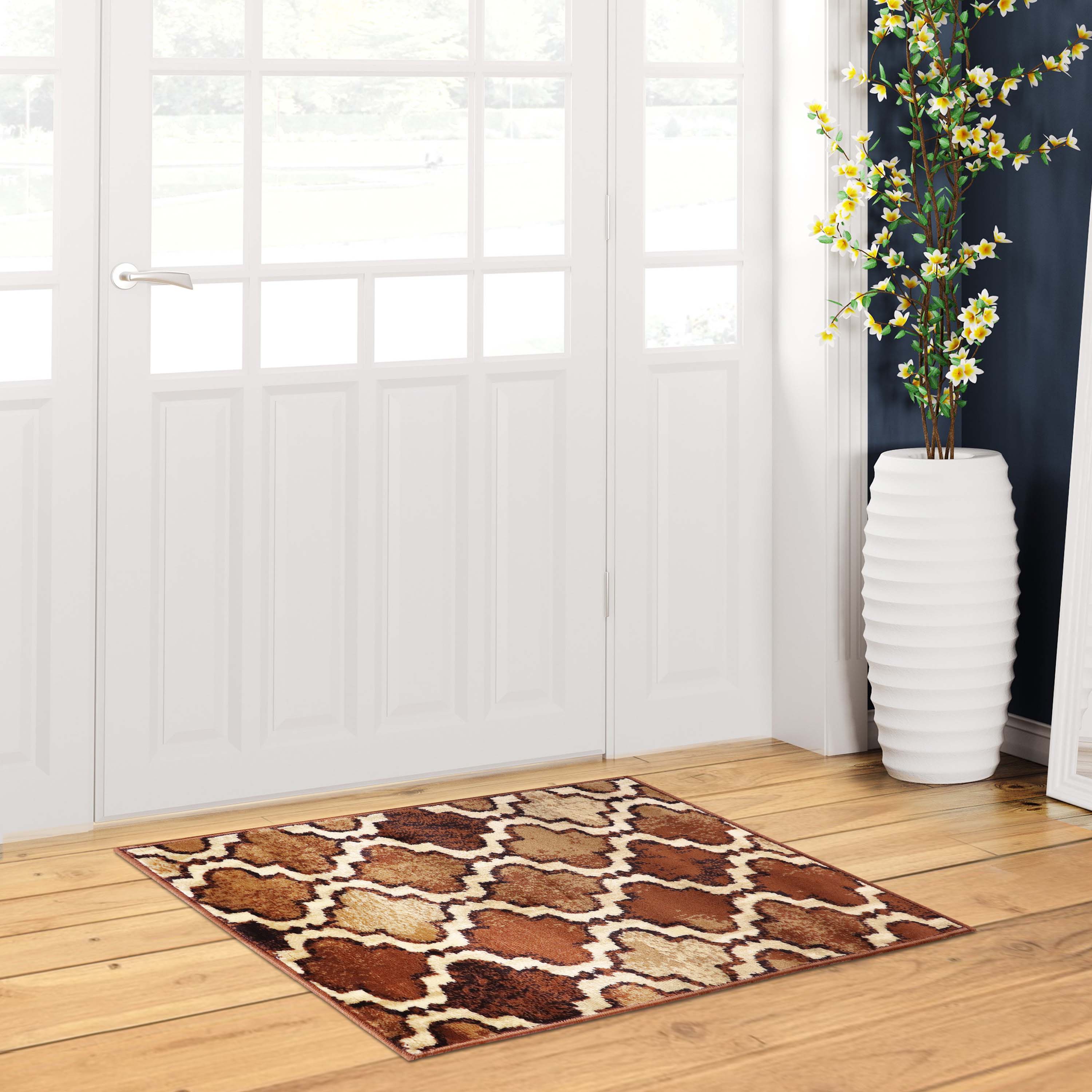 Viking Geometric Trellis Indoor Area Rug & Runner - Non-Slip Boho Chic Carpet for Living Room, Bedroom, Hallway - Perfect for Nordic Home Decor & Cozy Spaces