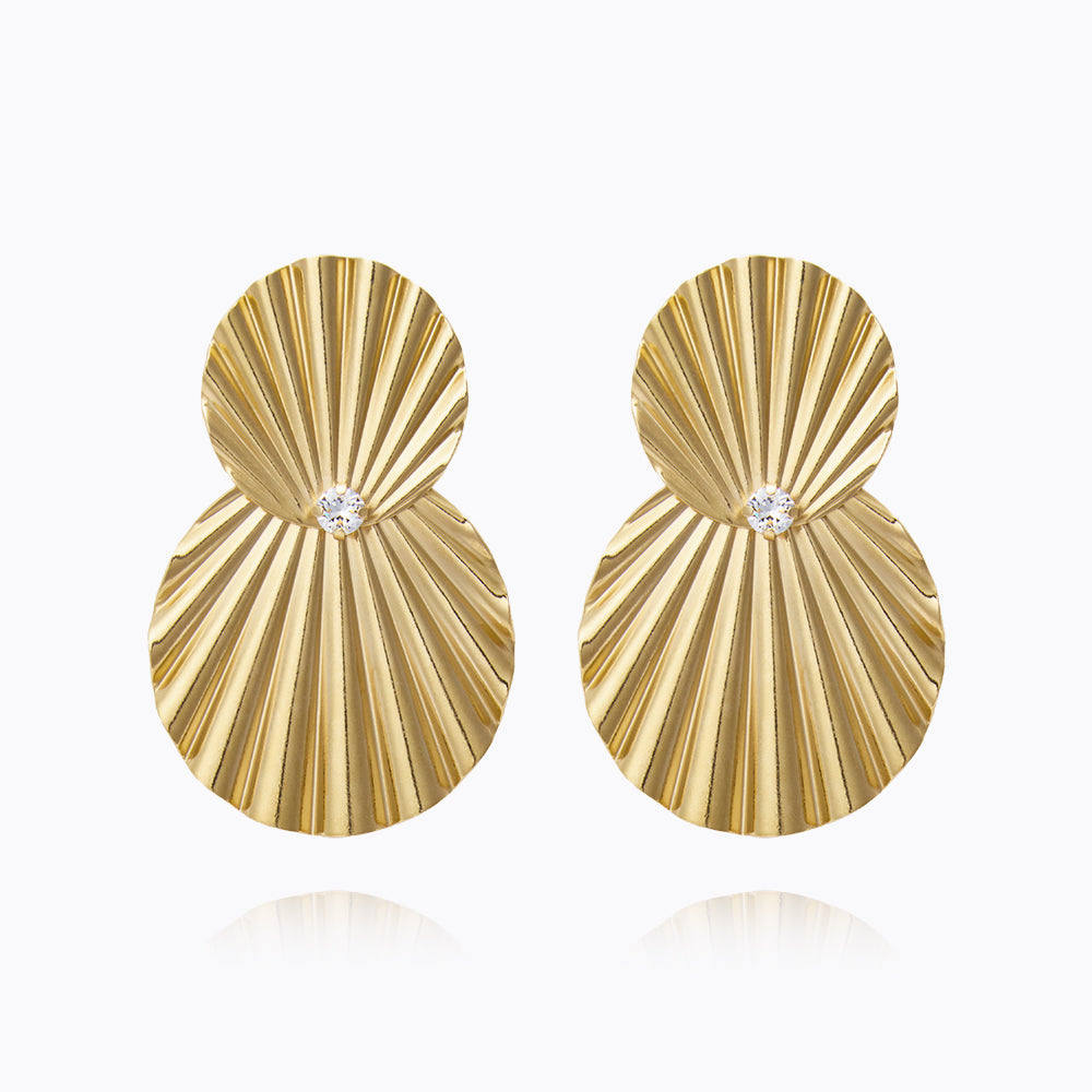 Mischa Earrings for Women - Elegant Gold Hoop Earrings, Hypoallergenic & Lightweight - Perfect for Everyday Wear, Parties & Gifts