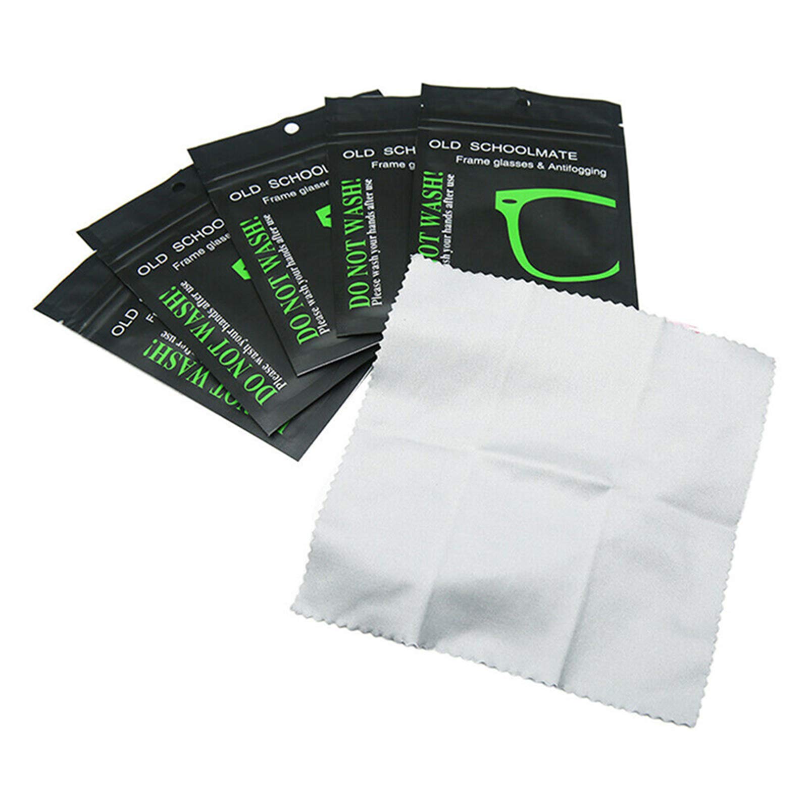Arinda 1/5 Pack Reusable Anti-Fog Wipes for Glasses - Premium Suede Defogger Cloth for Eyewear, Sunglasses & Goggles | Perfect for Outdoor Sports, Skiing & Daily Use