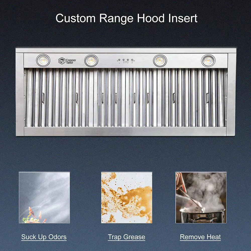 Premium RHM Curve Custom Stainless Steel Range Hood with Brass Accent - Modern Kitchen Ventilation for Elizabeth Style Homes | Perfect for Open Concept Kitchens & Luxury Home Renovations