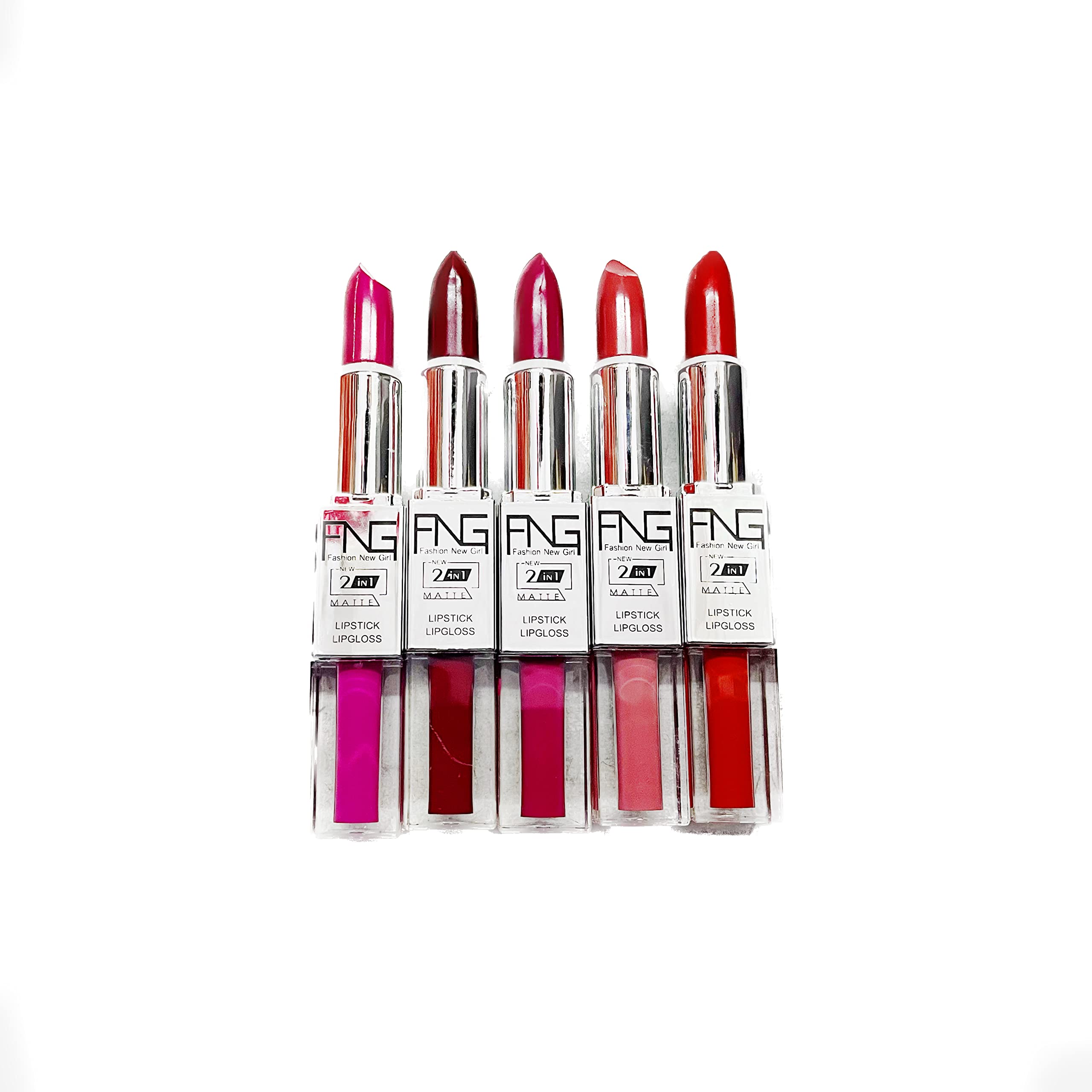 Sins Matte Lipstick 2 in 1 - Long Lasting Waterproof Lipstick & Lip Gloss Duo for Day & Night Wear | Perfect for Parties, Dates & Everyday Makeup Looks