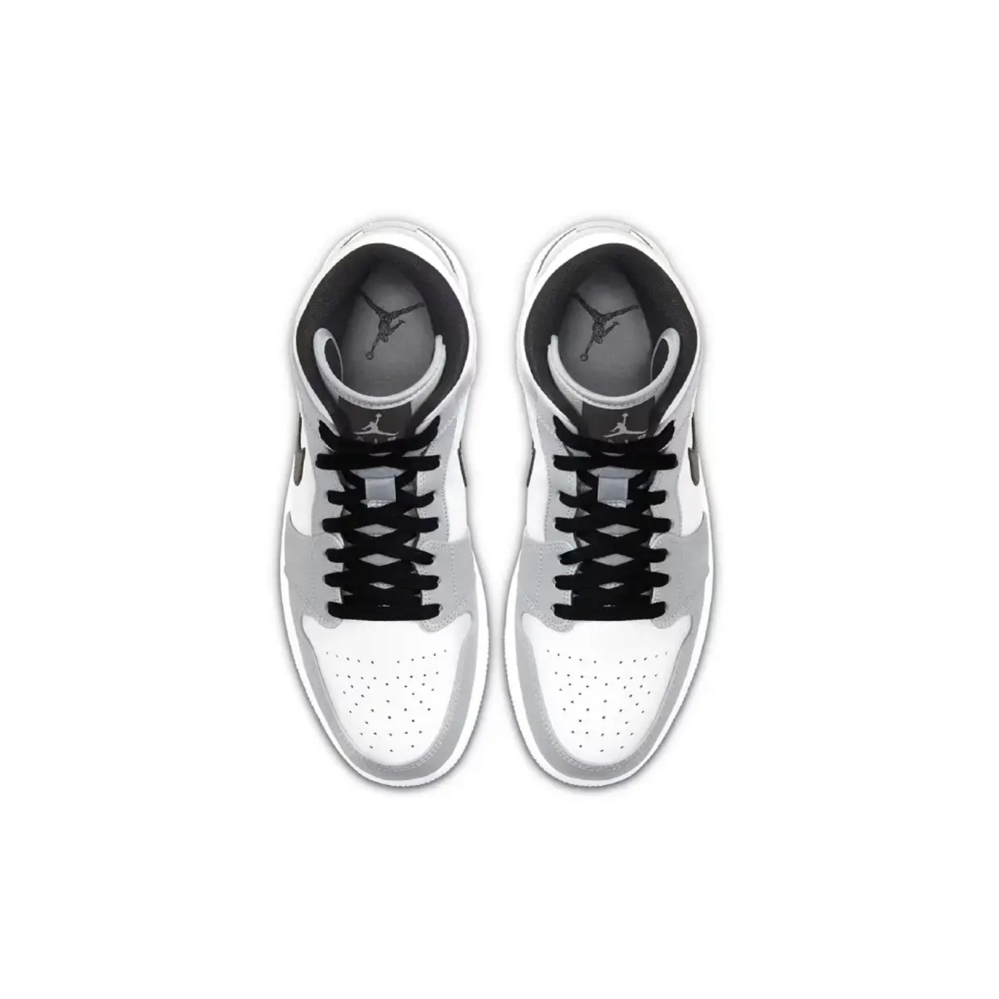 Air Jordan 1 Mid 'Light Smoke Grey' Basketball Shoes for Men - Retro Style Sneakers for Casual Wear, Street Fashion & Gym Workouts