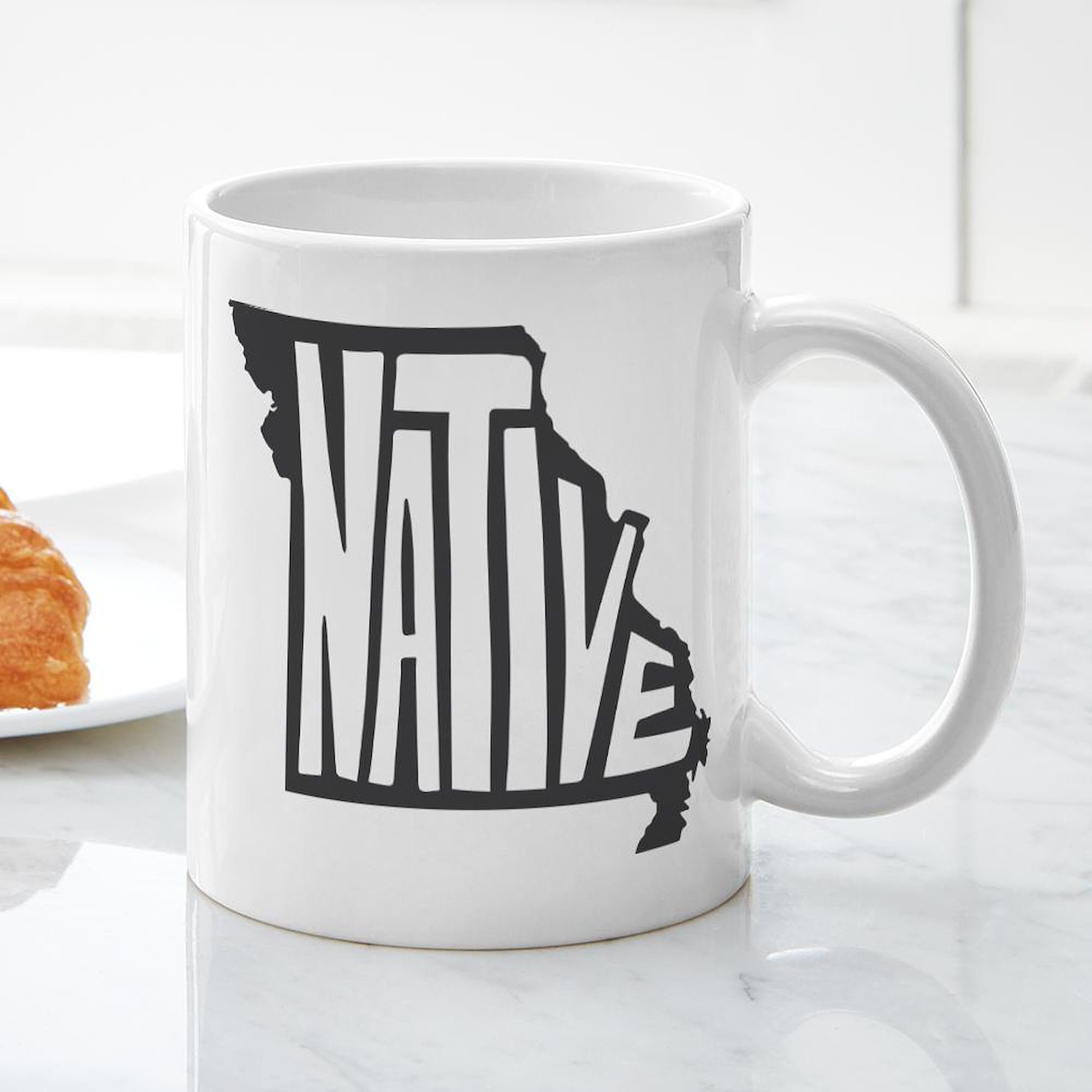 Missouri Native 11 oz Ceramic Coffee Mug - 325 ml White Travel Mug for Coffee, Tea & Hot Drinks - Perfect for Home, Office & Gifts