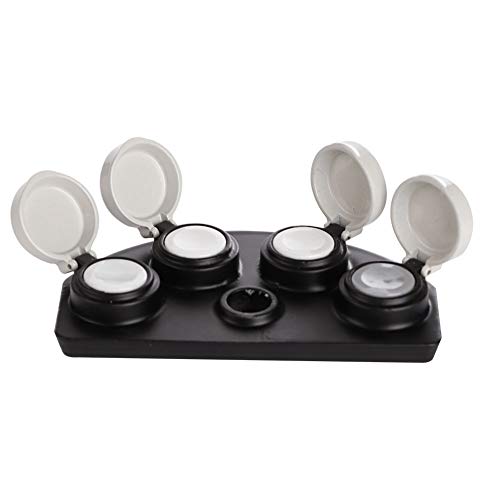 4 Dish Watch Oil Dip Tool - Reusable Metal Watchmaker Oil Dipper with 4 Dishes for Precision Watch Repair | Perfect for Watchmakers, Jewelers & DIY Watch Maintenance