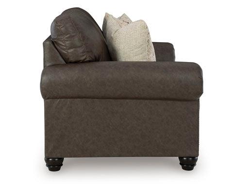 Roxmere Umber Loveseat 5550335 - Modern Two-Seater Sofa for Living Room, Perfect for Small Spaces & Cozy Home Decor