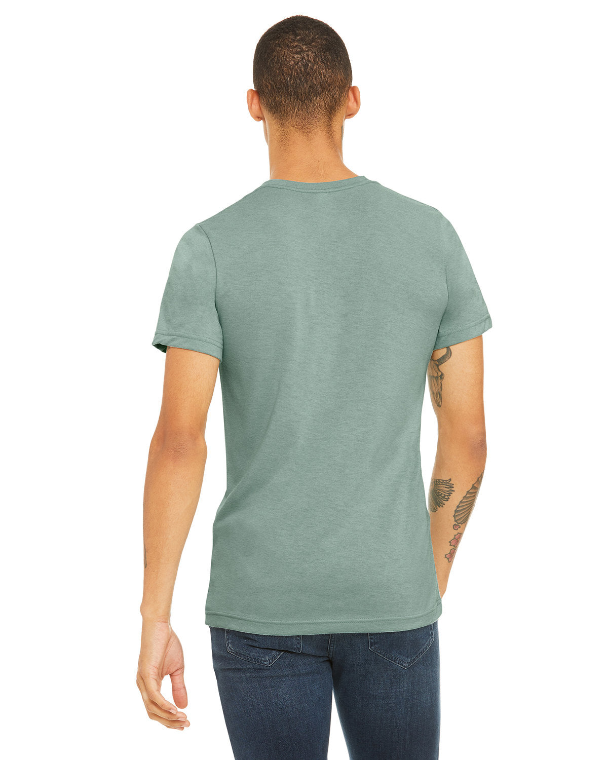 Bella + Canvas 3001CVC Unisex Heather CVC Crew Neck T-Shirt - Soft Cotton Blend Tee for Men & Women - Perfect for Casual Wear, Gym, and Everyday Outfits